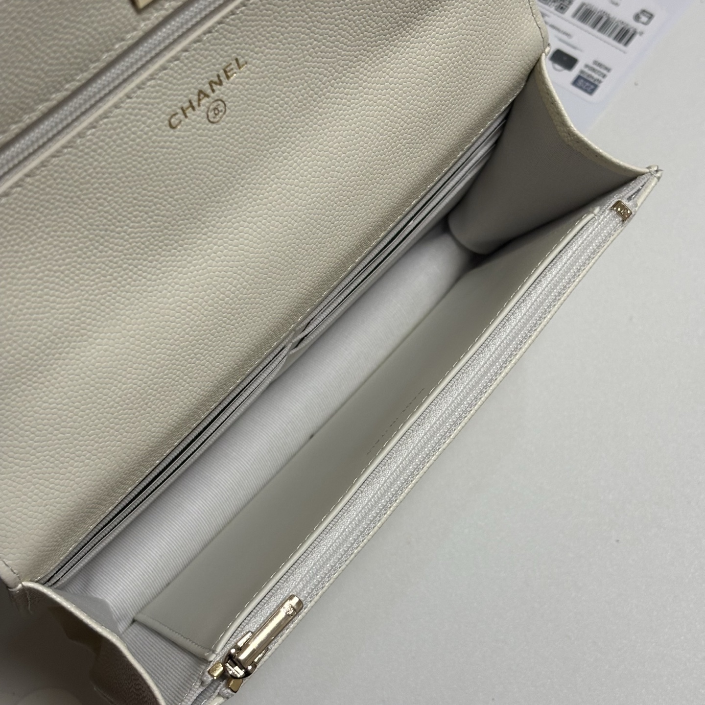 Ch@Nel Caviar Quilted Crystal CC Wallet On Chain-13*19.5*3.5CM