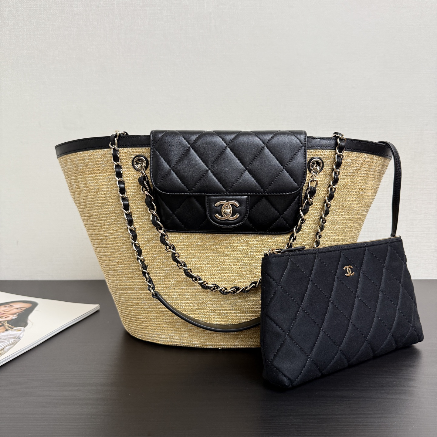 Ch@nel Large Shopping Tote Bag-49*28*19CM