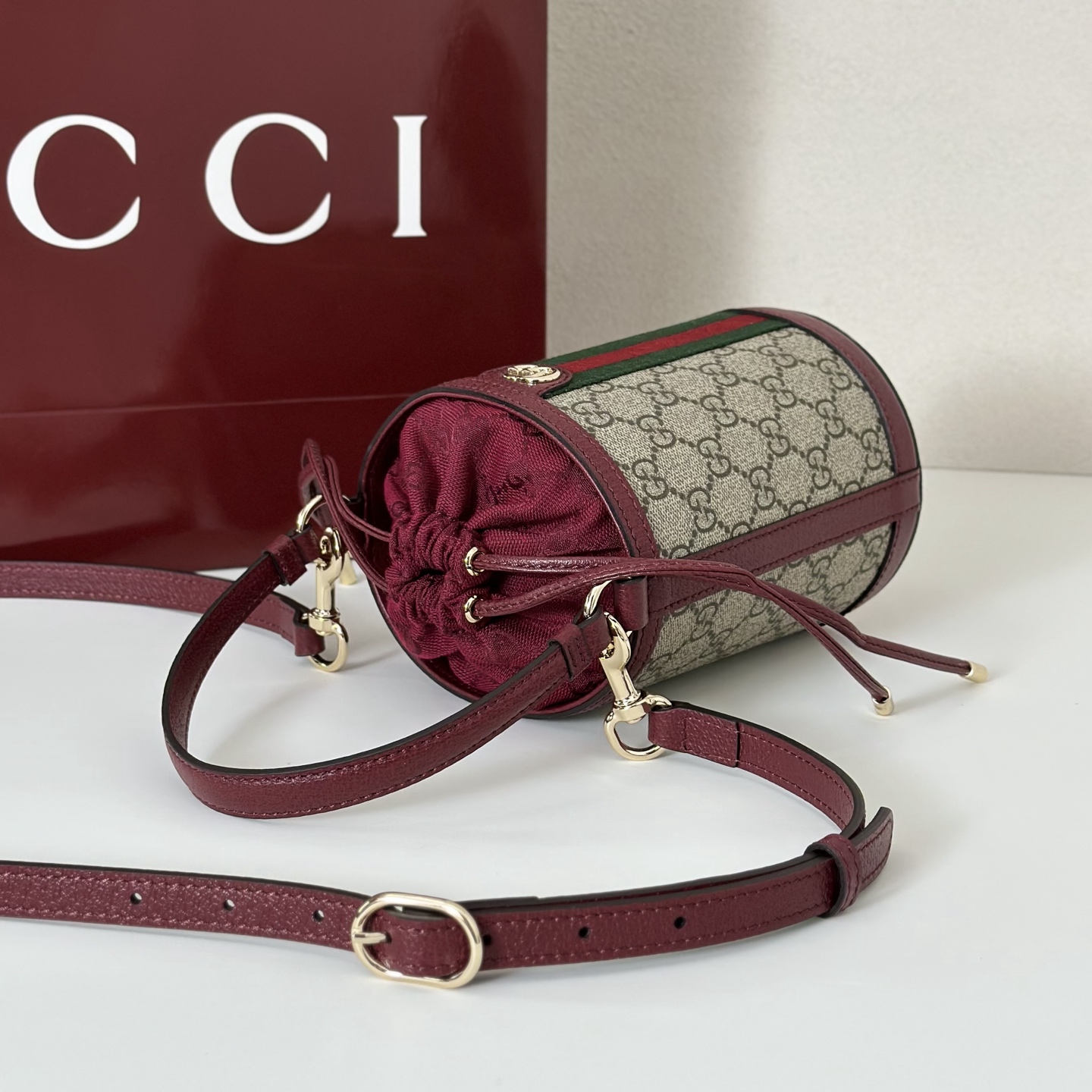 Gvc*1 Mini Ophidia Bucket Bag-11.5*23*8CM