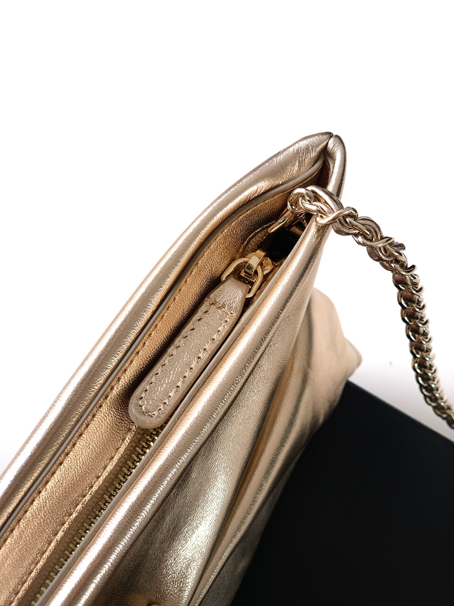 Ch@nel Clutch Bag with Chain Lambskin-14x24 x 5CM