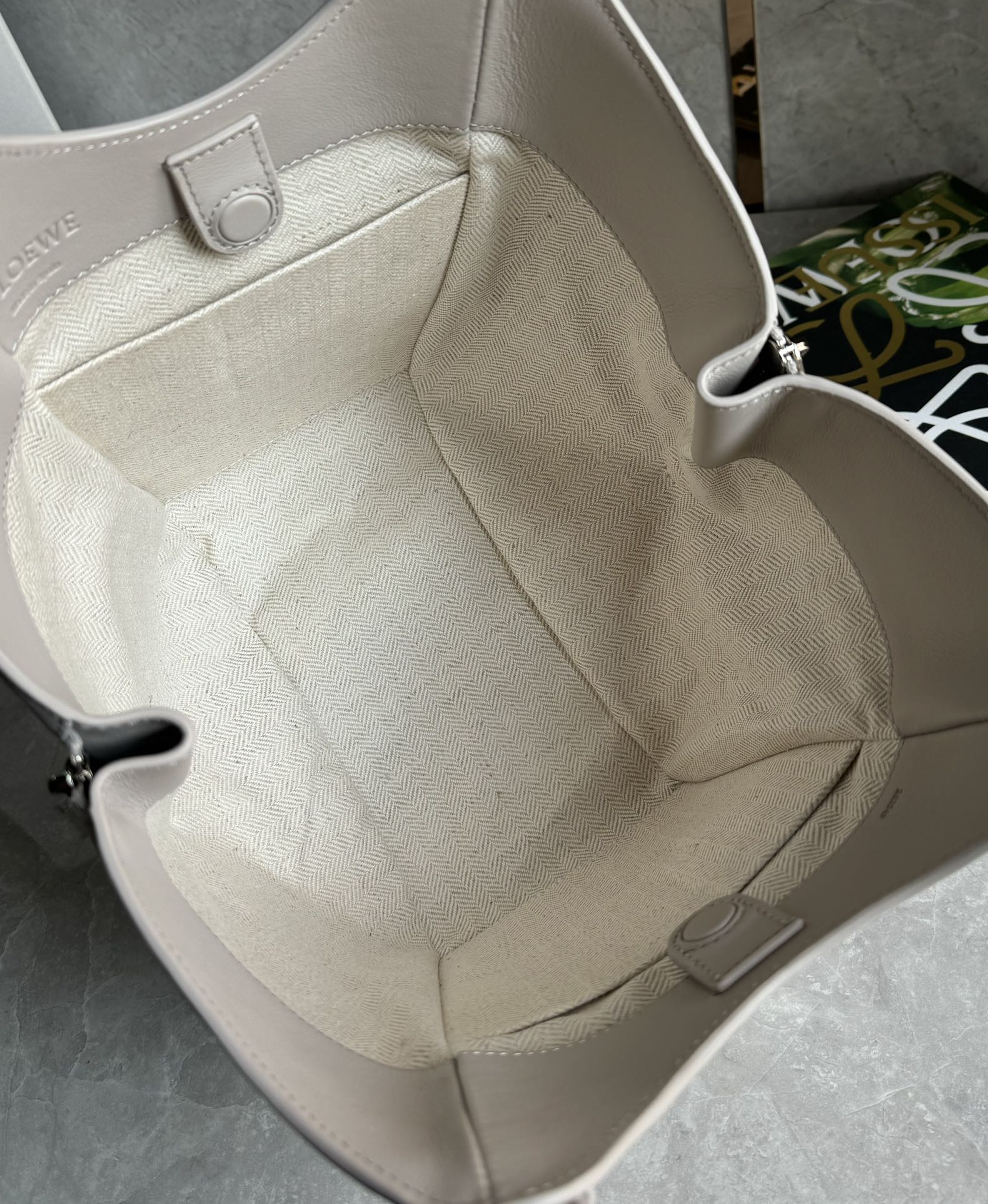 Lowee Hammock Flip Bag In Classic Calfskin-15*22.5*22CM