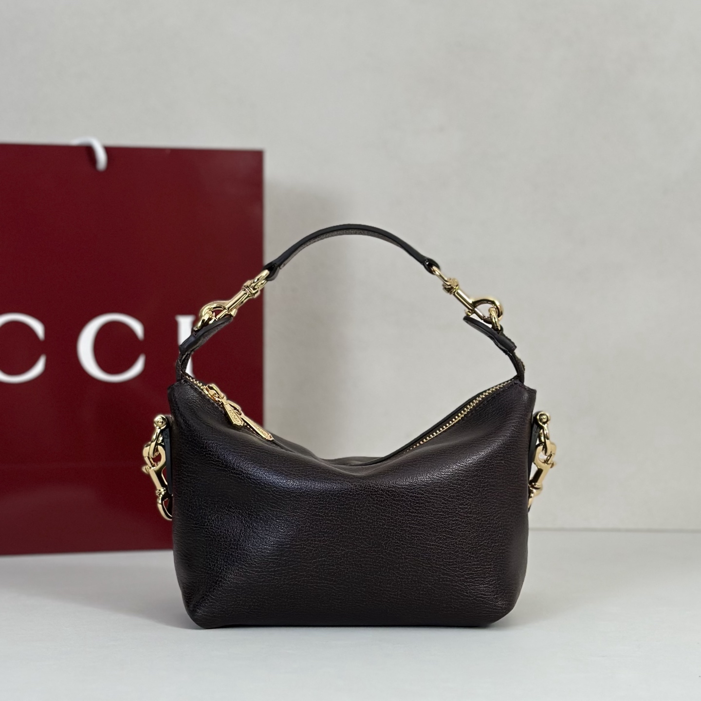 G*ucc* Brera Small Crossbody Bag In Leather-25.5*14*8CM