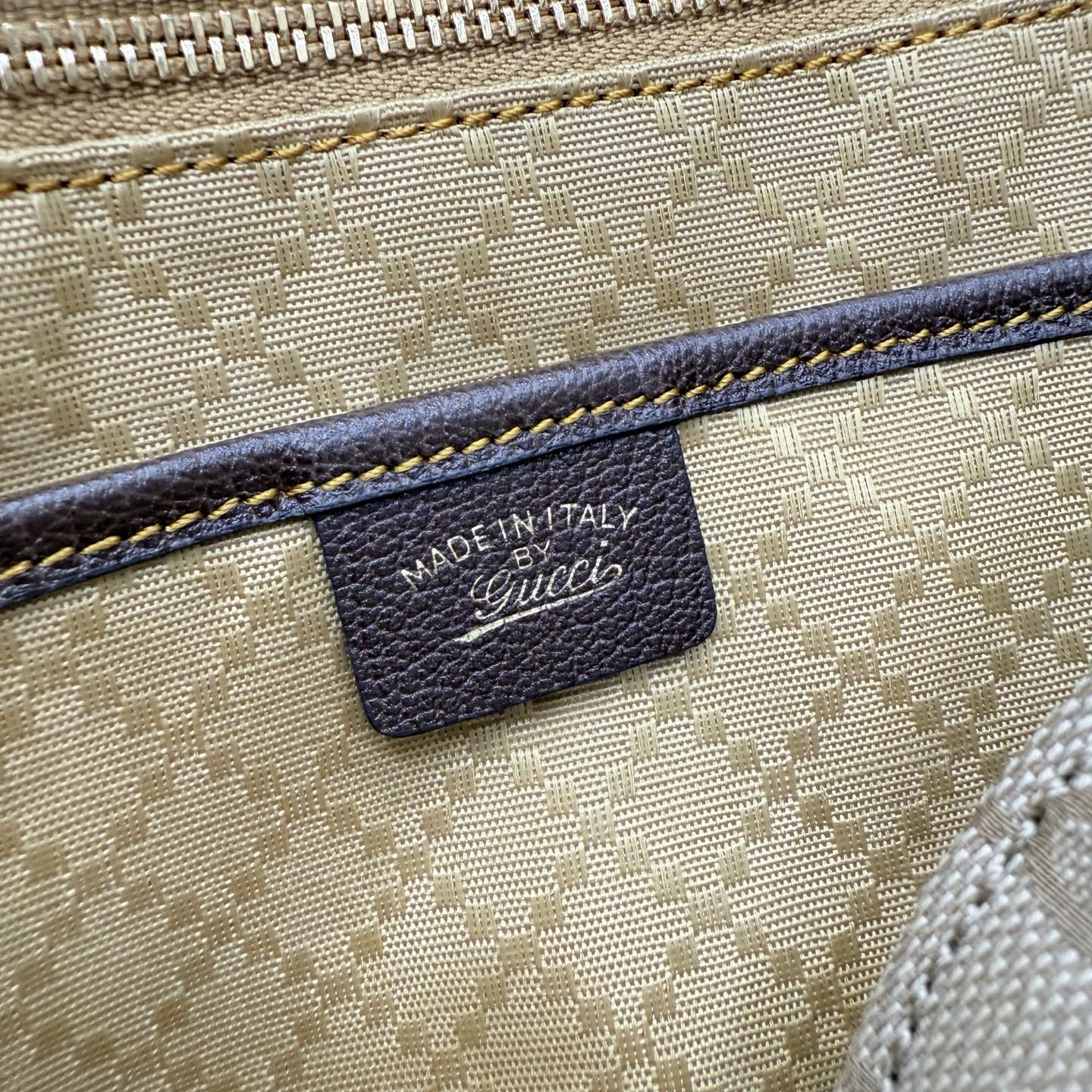 Gv*c* Paparazzo Large Top Handle Bag In Sand And Brown GG Canvas-37*29*13CM