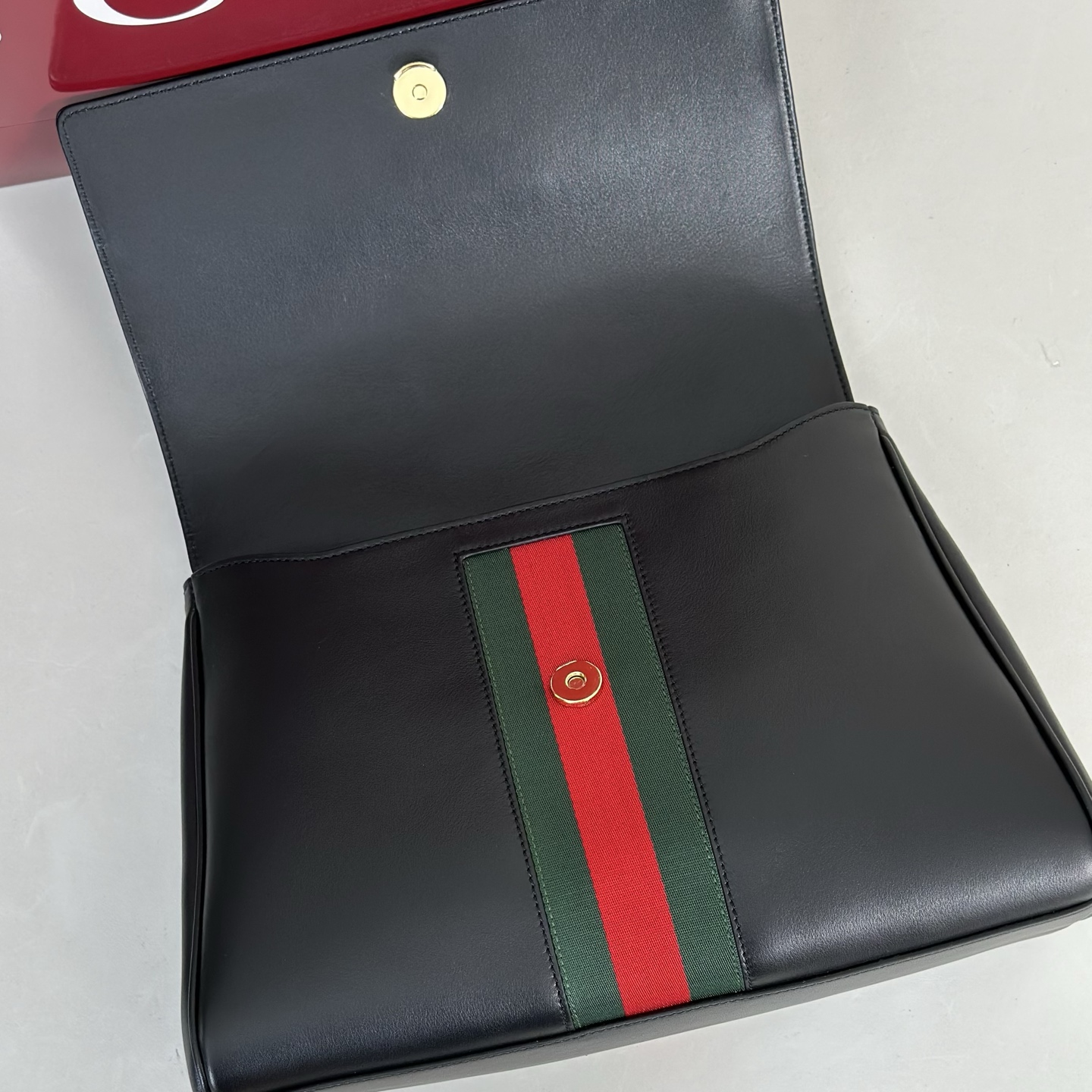 Gv*c* Paparazzo Medium Top Handle Bag In Black Leather-32*24*17CM