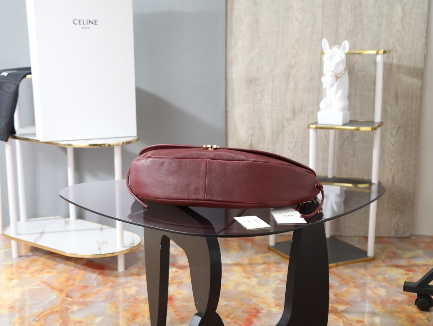 Cel*in Halfmoon Soft Triomphe Bag-46*19*10CM