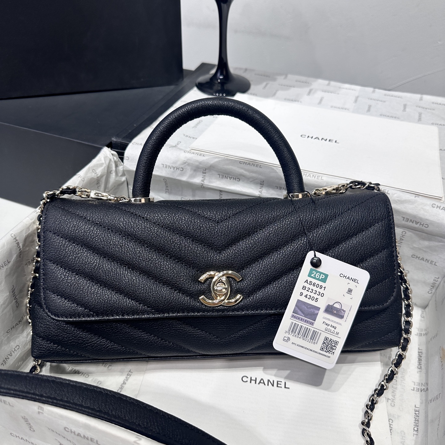 Ch@nel Coco Handle Flap Bag-32CM