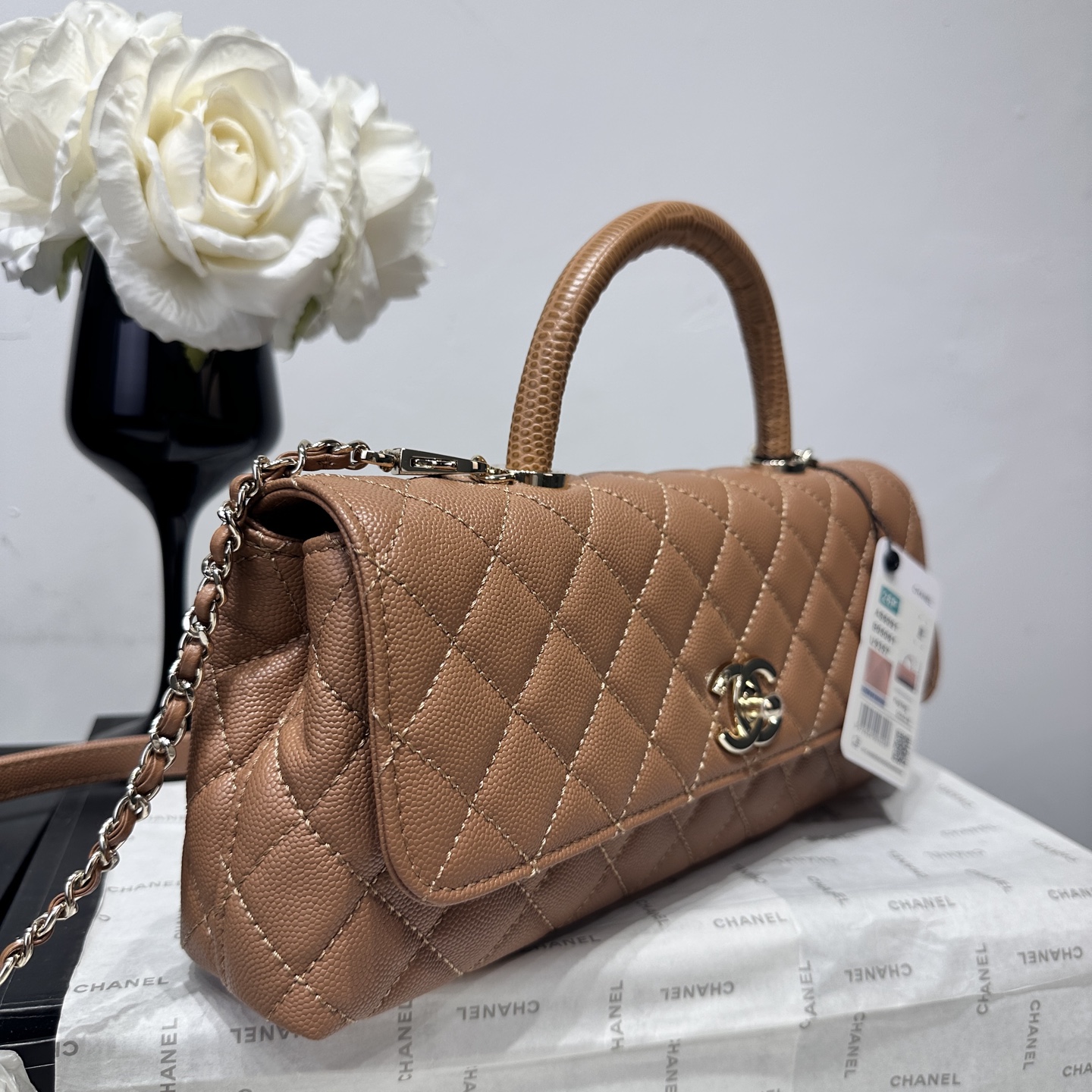Ch@nel Coco Handle Flap Bag-32CM