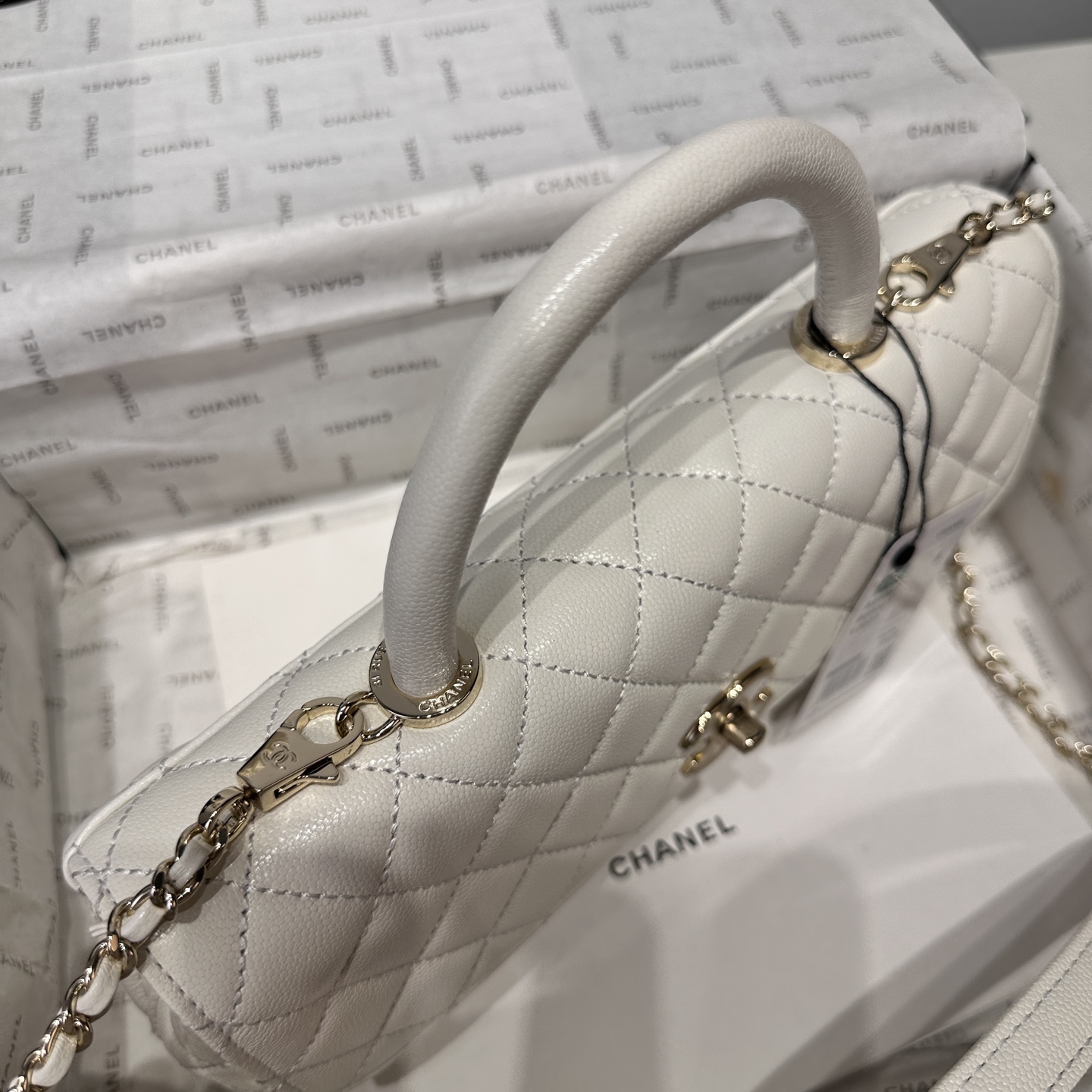 Ch@nel Coco Handle Flap Bag-32CM