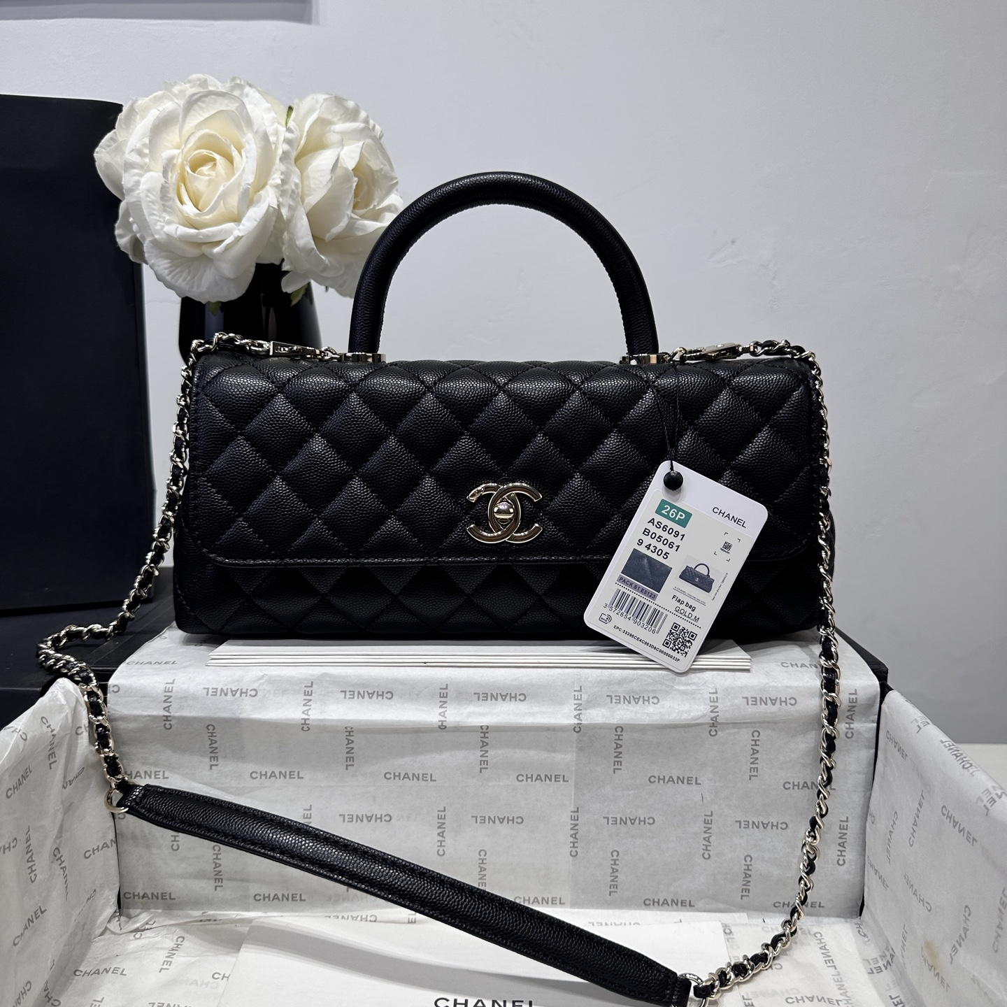 Ch@nel Coco Handle Flap Bag-32CM