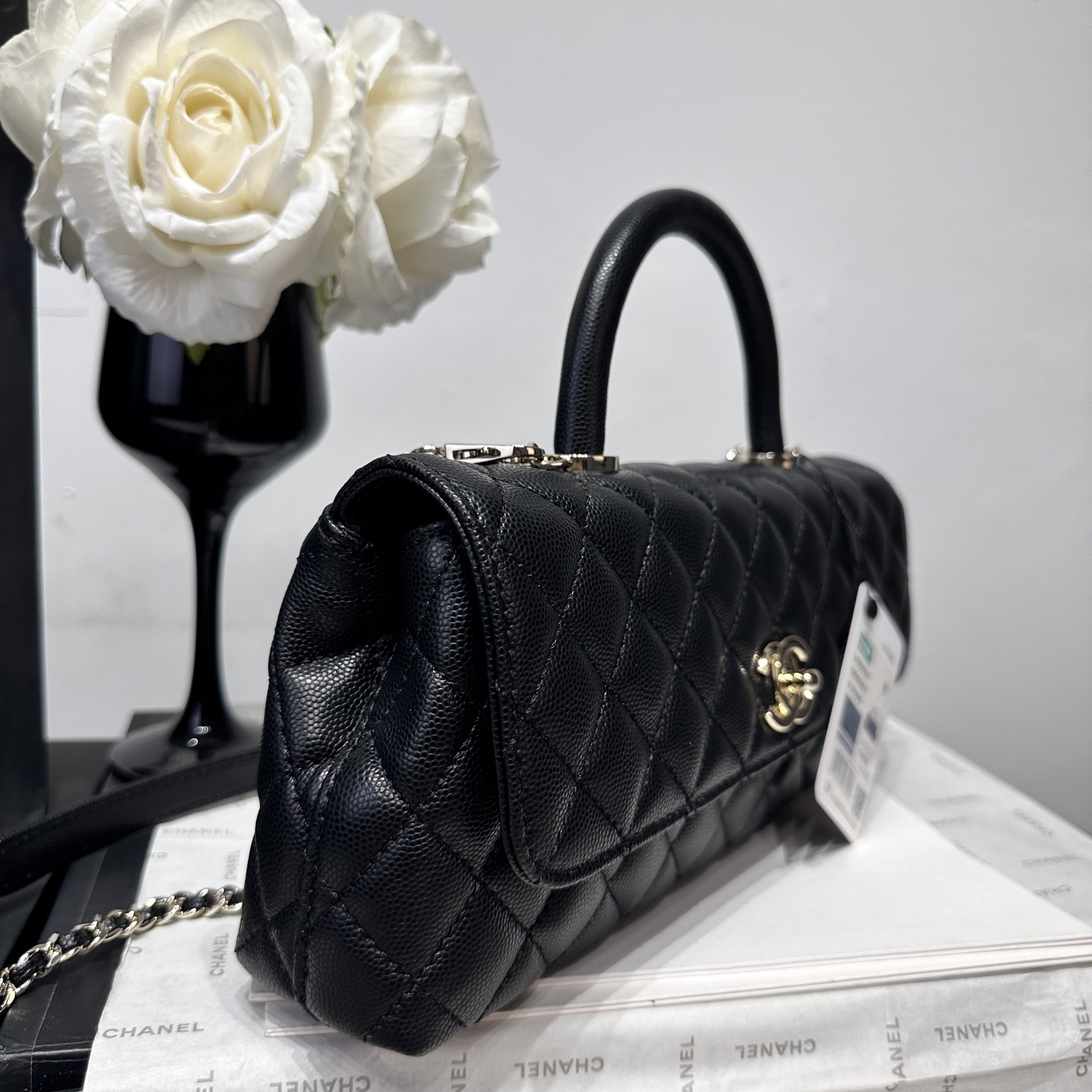 Ch@nel Coco Handle Flap Bag-32CM