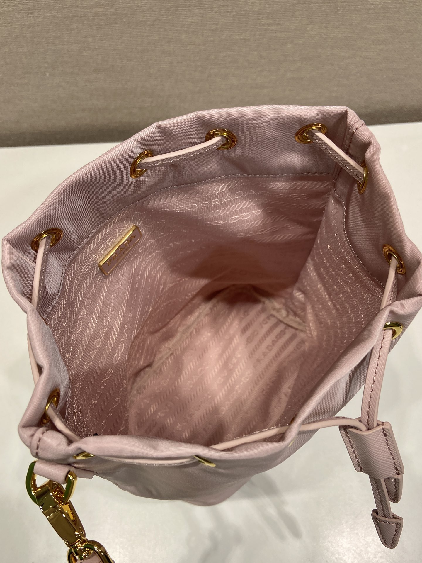 Pra*a Re-Nylon Bucket Bag-1N369-15.5*23*10CM