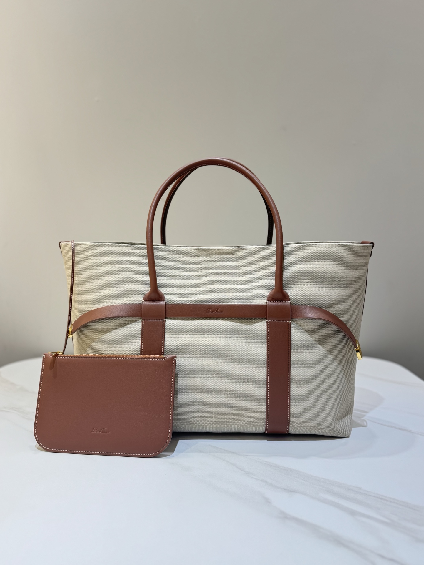 L0r0 P1ana Ghiera Shopper Bag-40*26*18CM