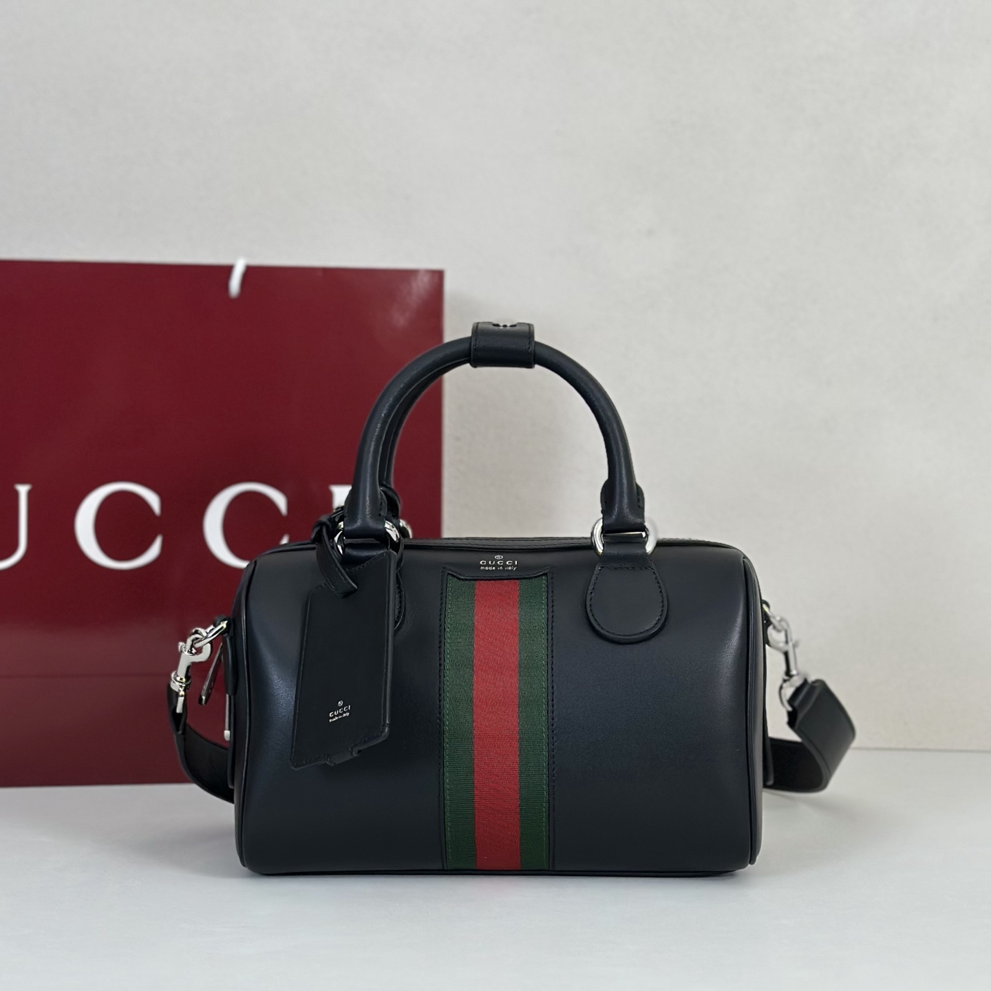 Gv*c* Web Trademark Shoulder Bag-25*14*16CM