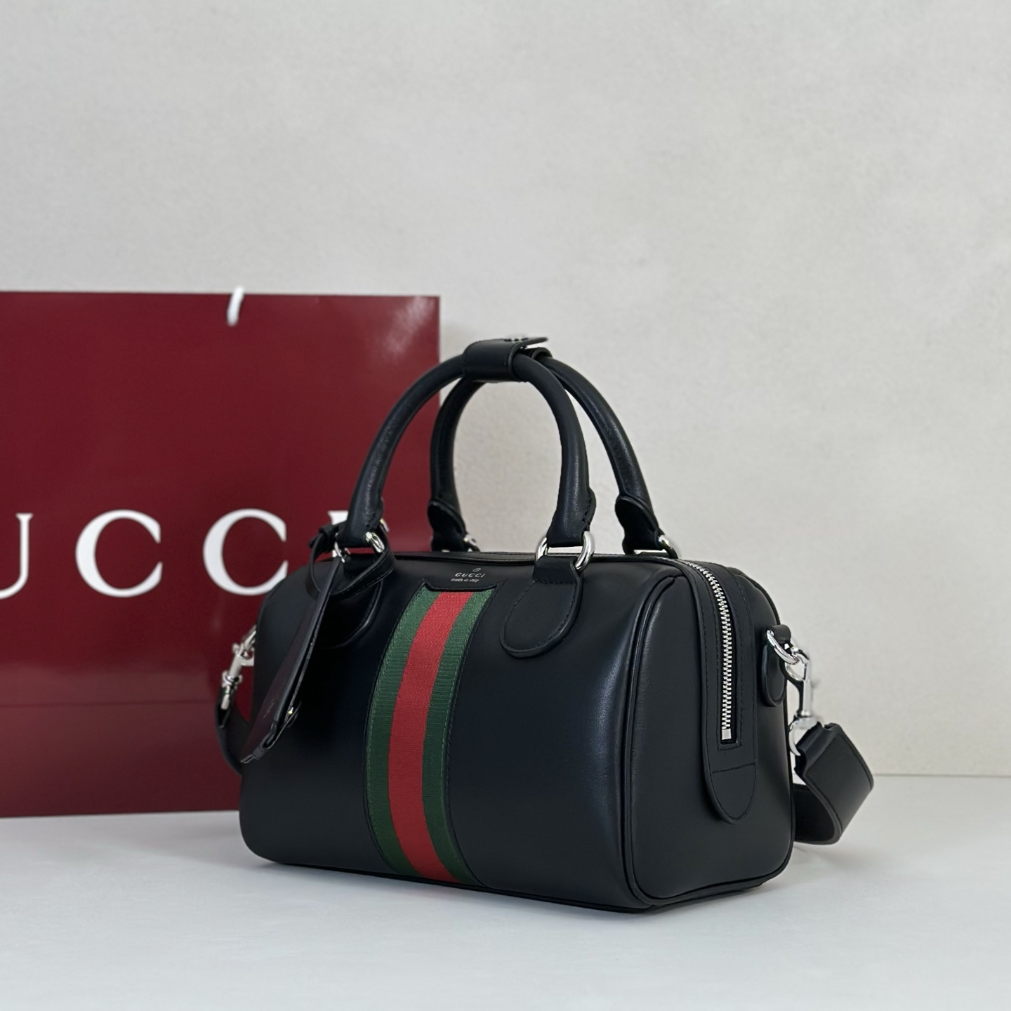 Gv*c* Web Trademark Shoulder Bag-25*14*16CM