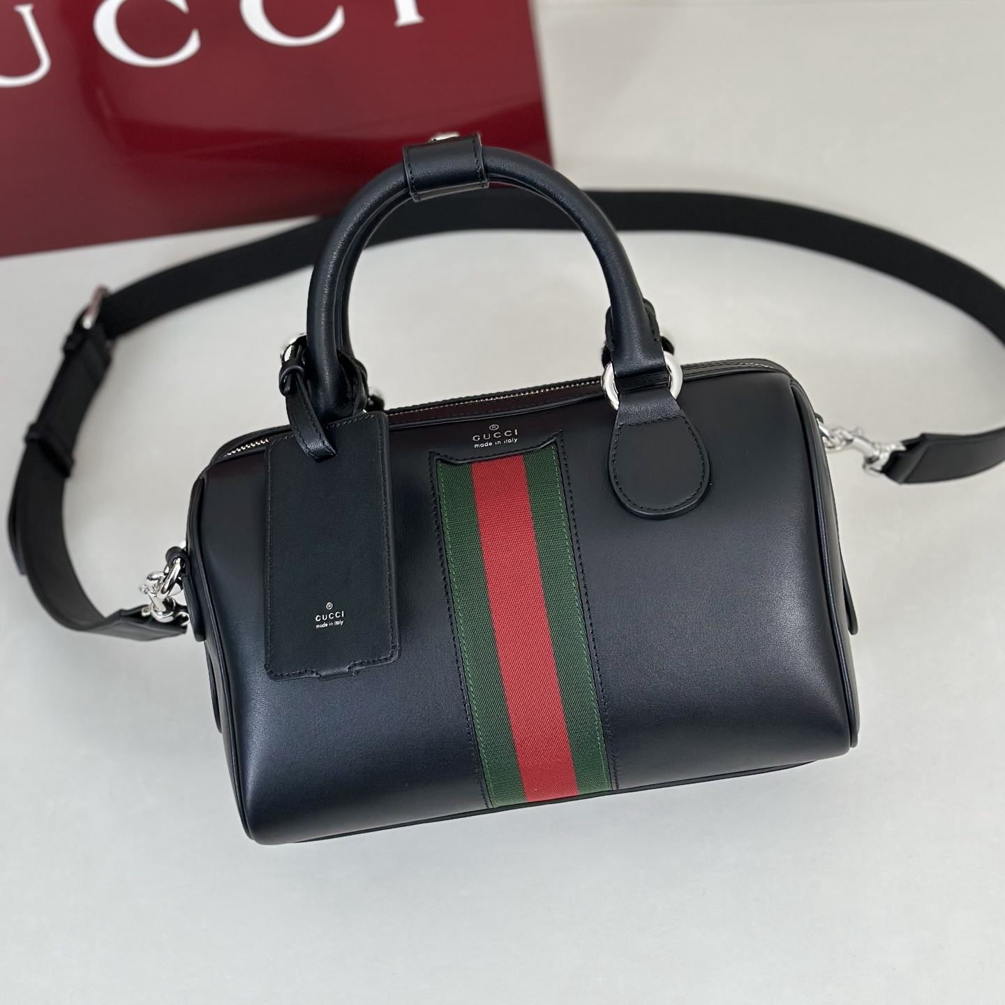 Gv*c* Web Trademark Shoulder Bag-25*14*16CM