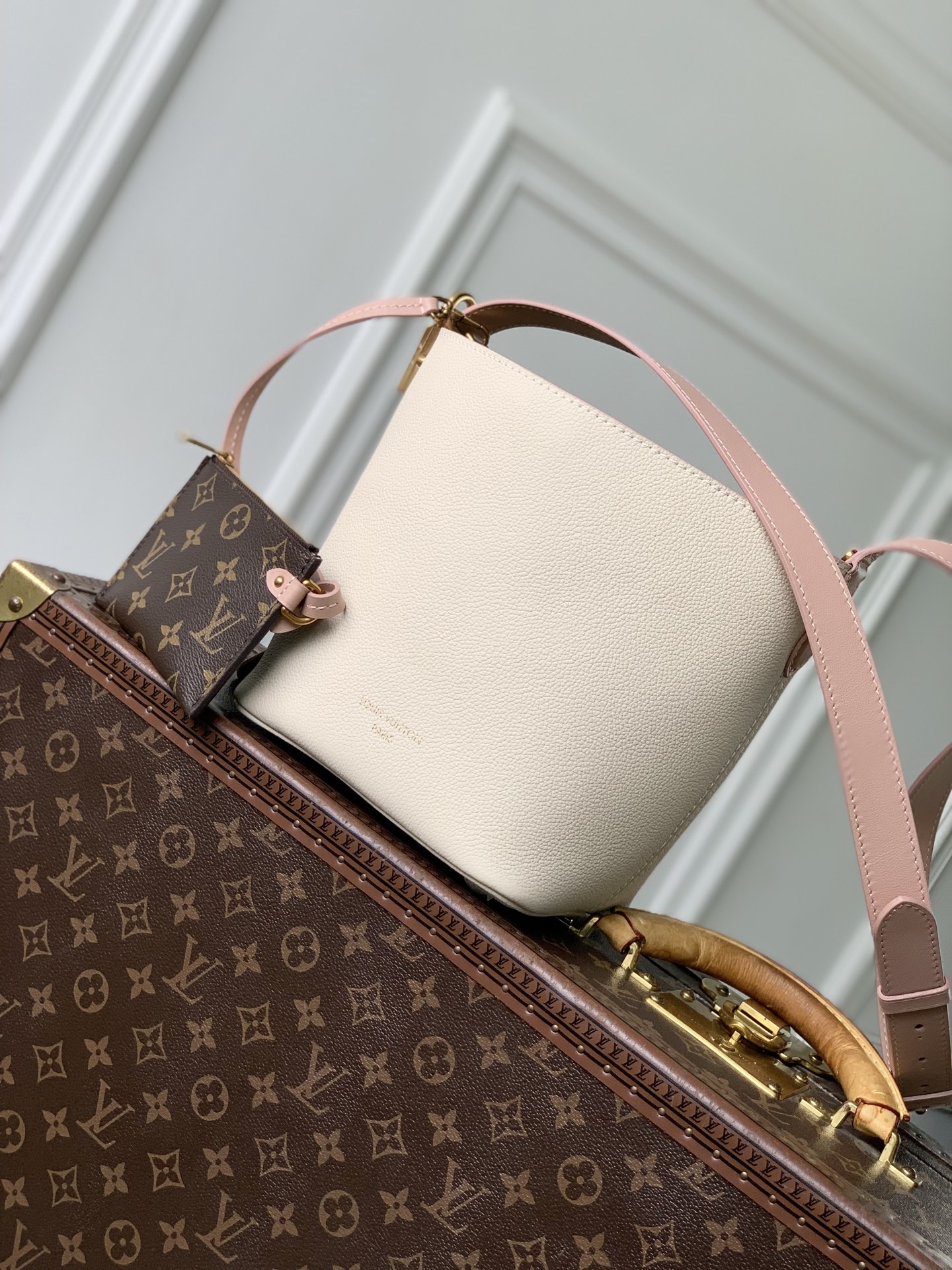 LV All In BB Low Key - Women - Handbags-18 x 12 x 16CM