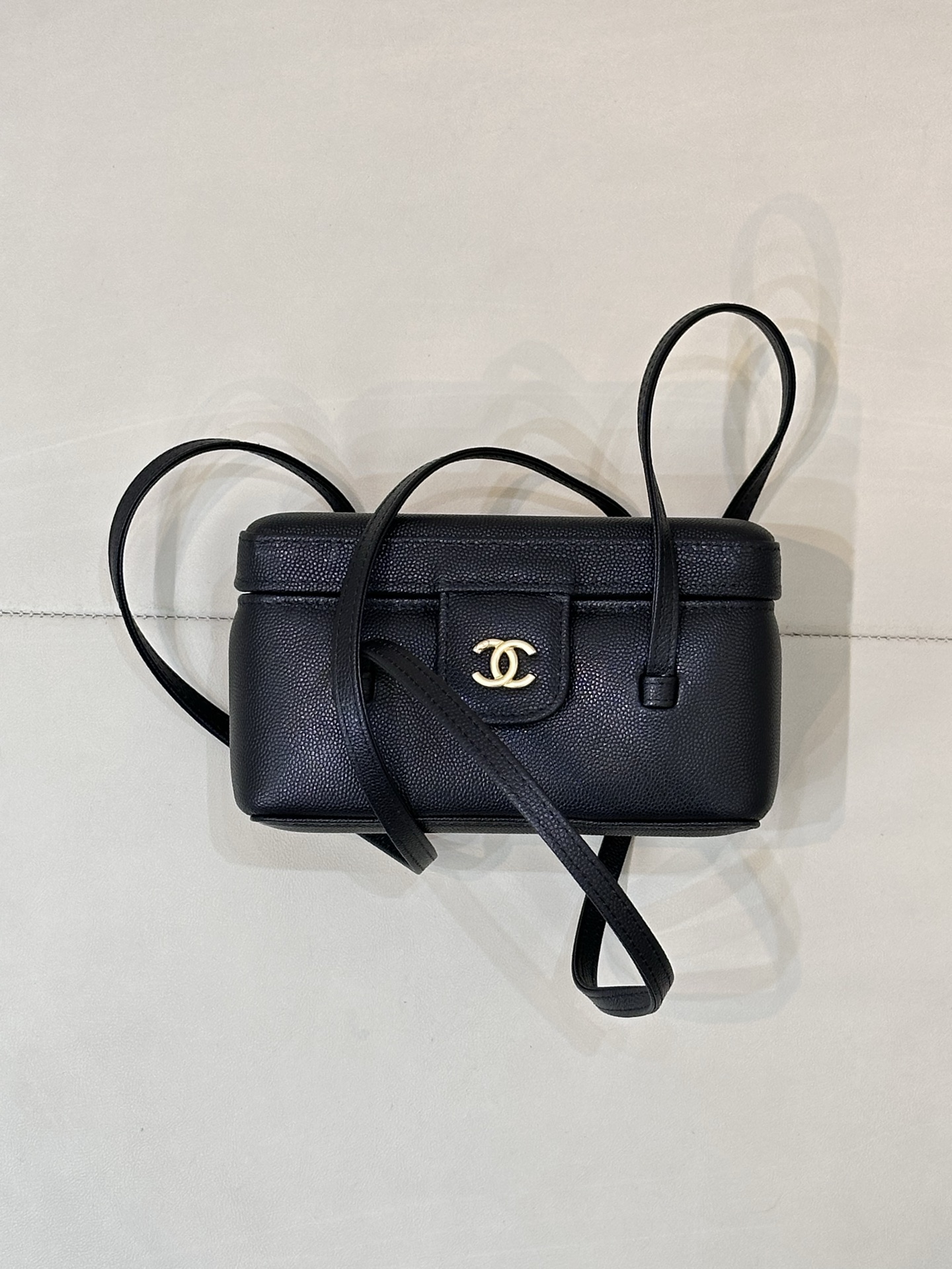 Ch@nel Long Vanity With Leather Strap-19CM