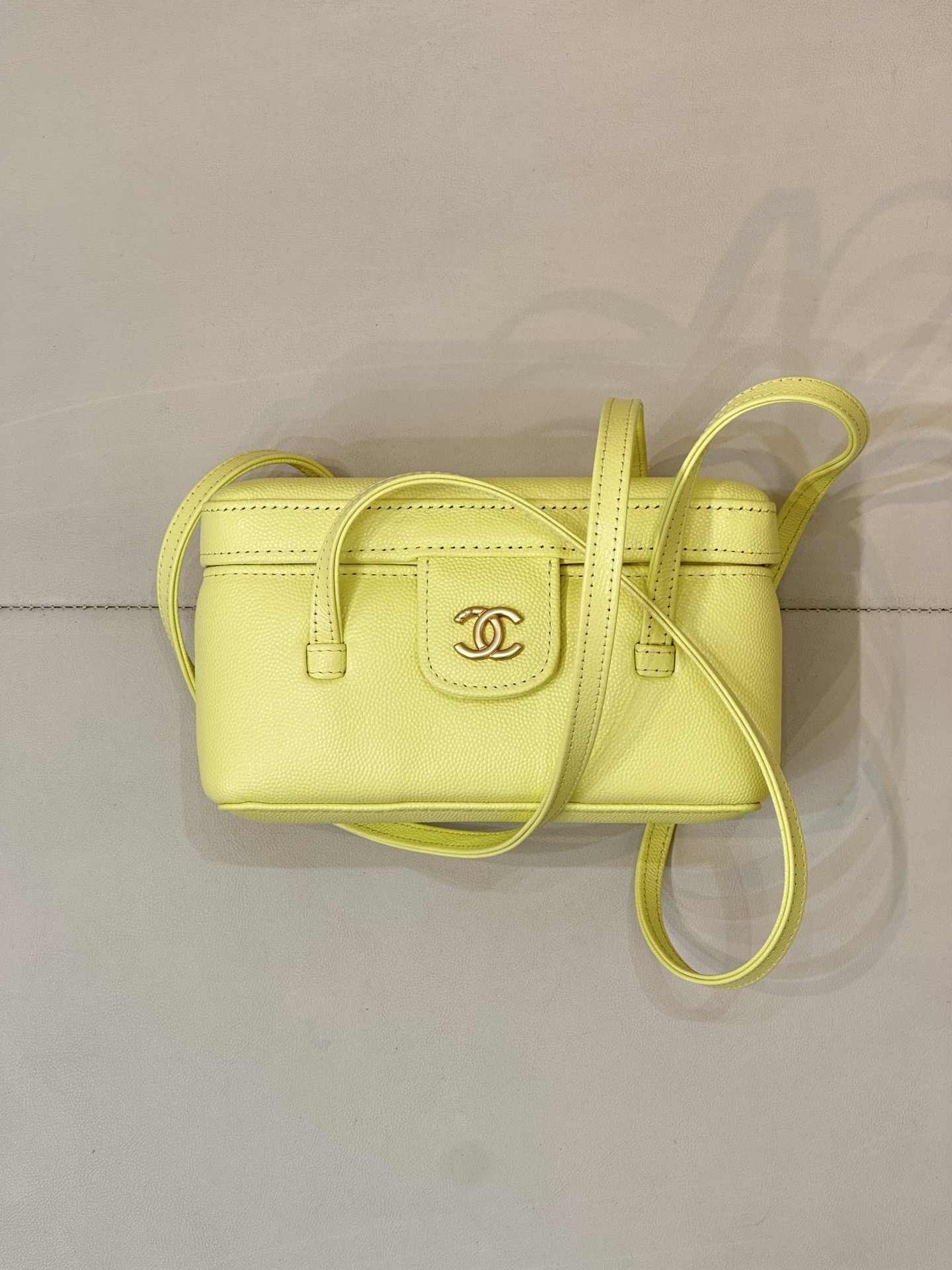 Ch@nel Long Vanity With Leather Strap-19CM