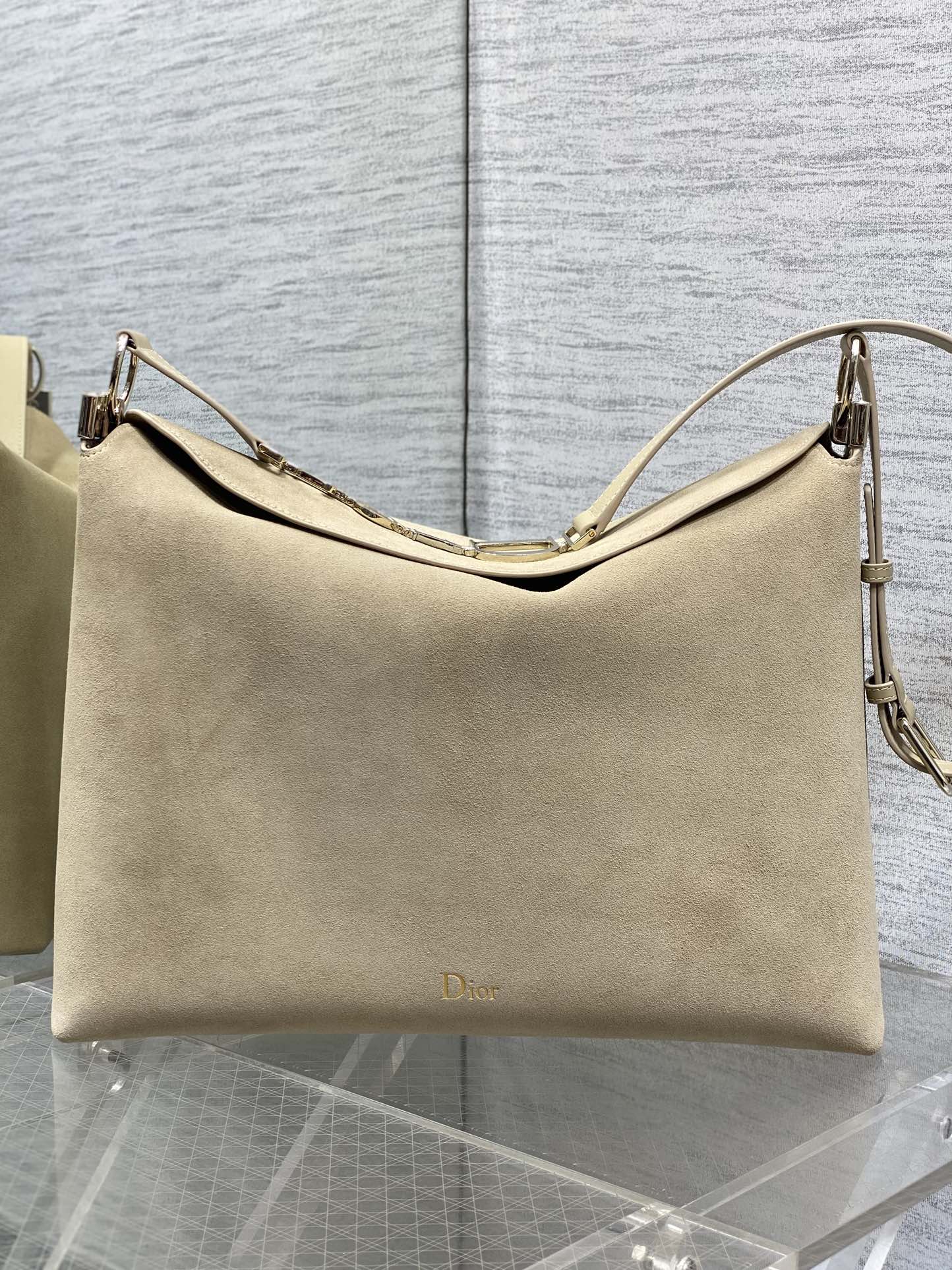 Diro 2026ss Chrustian Hobo Bag(Gold)-28*24*8CM/33*27*9CM/39*29*11CM