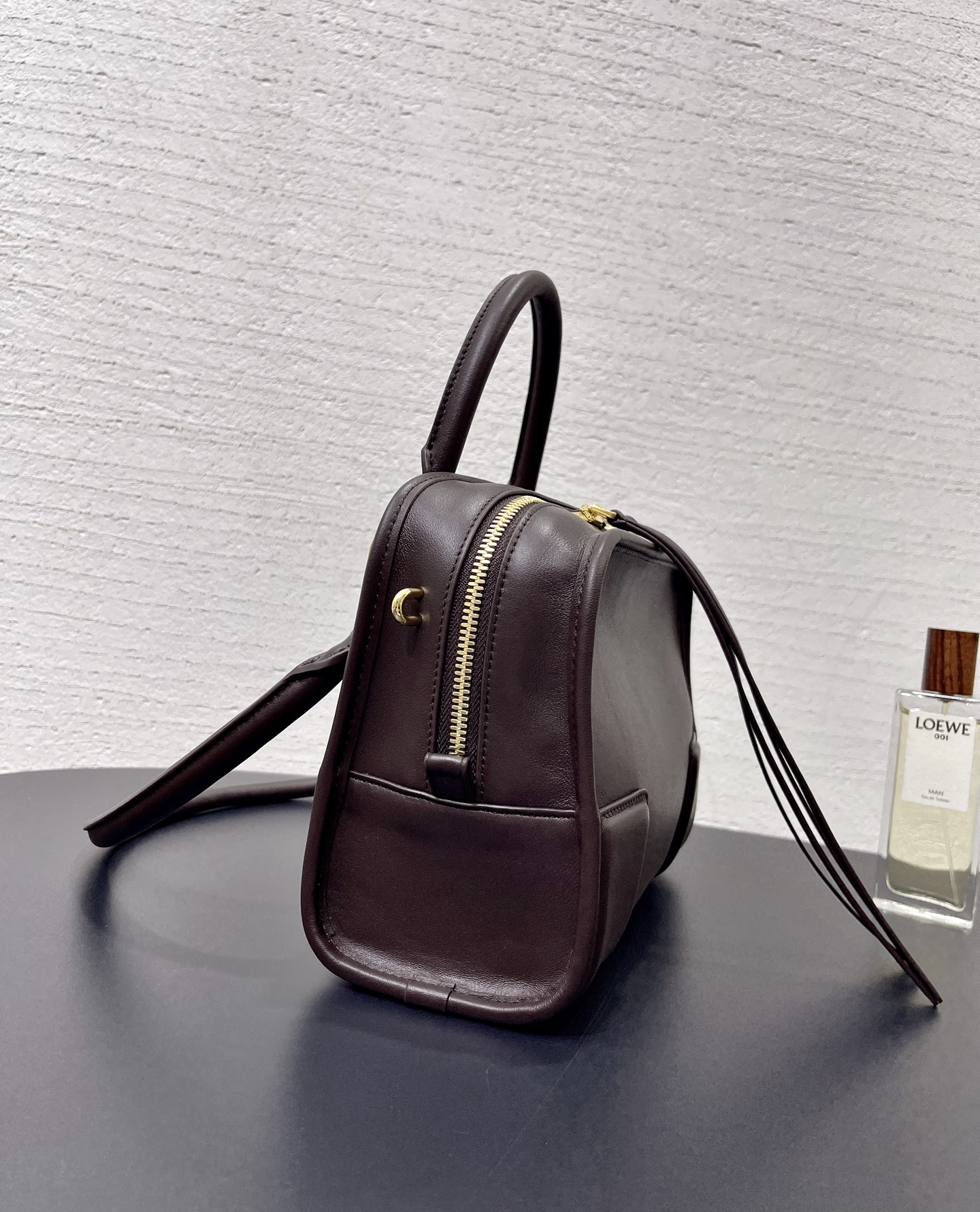 LOE*WE Amazona Mini Leather Top Handle Bag-24.5*10*18.5CM