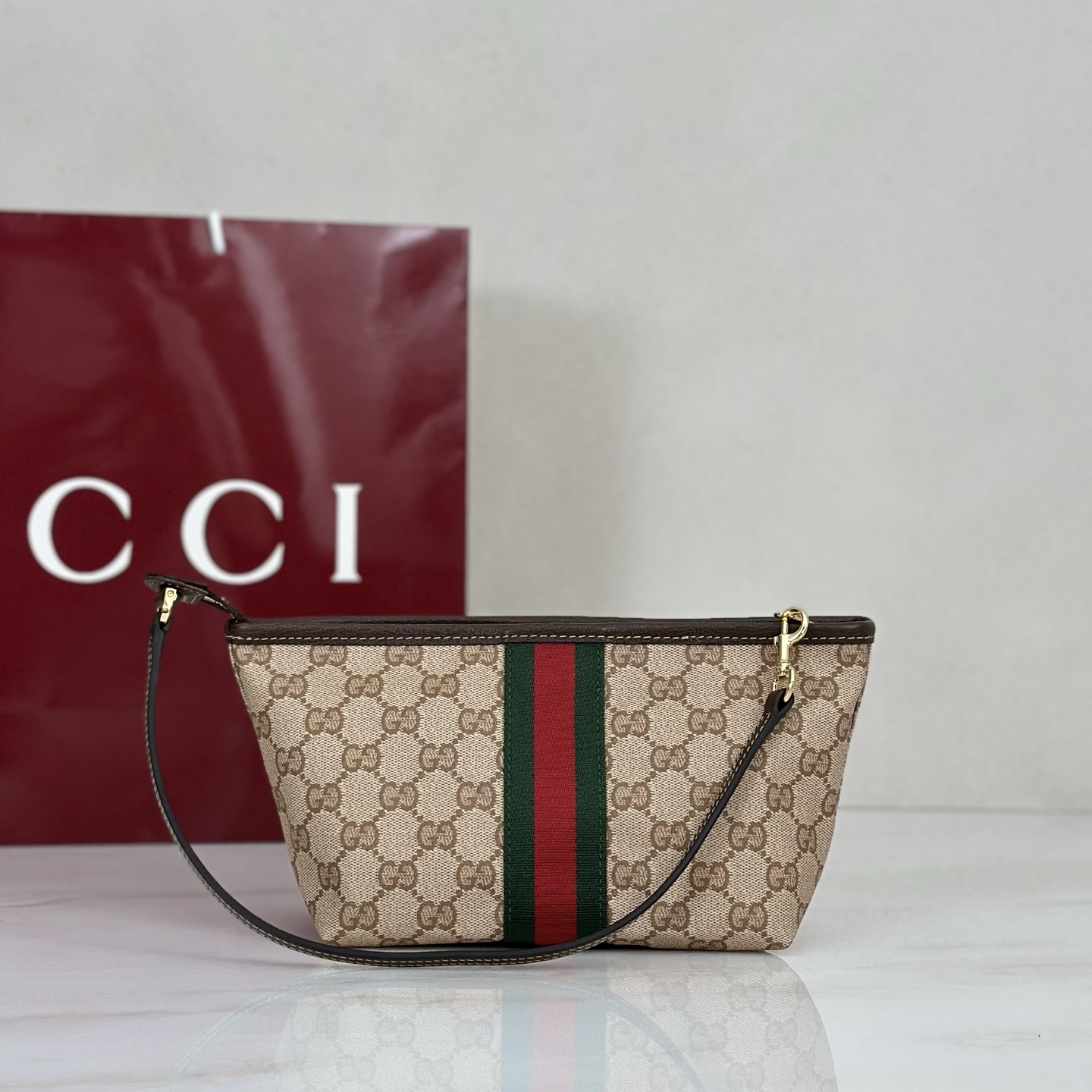 Gv*c*GG Monogram Bag-17*10*12.5CM
