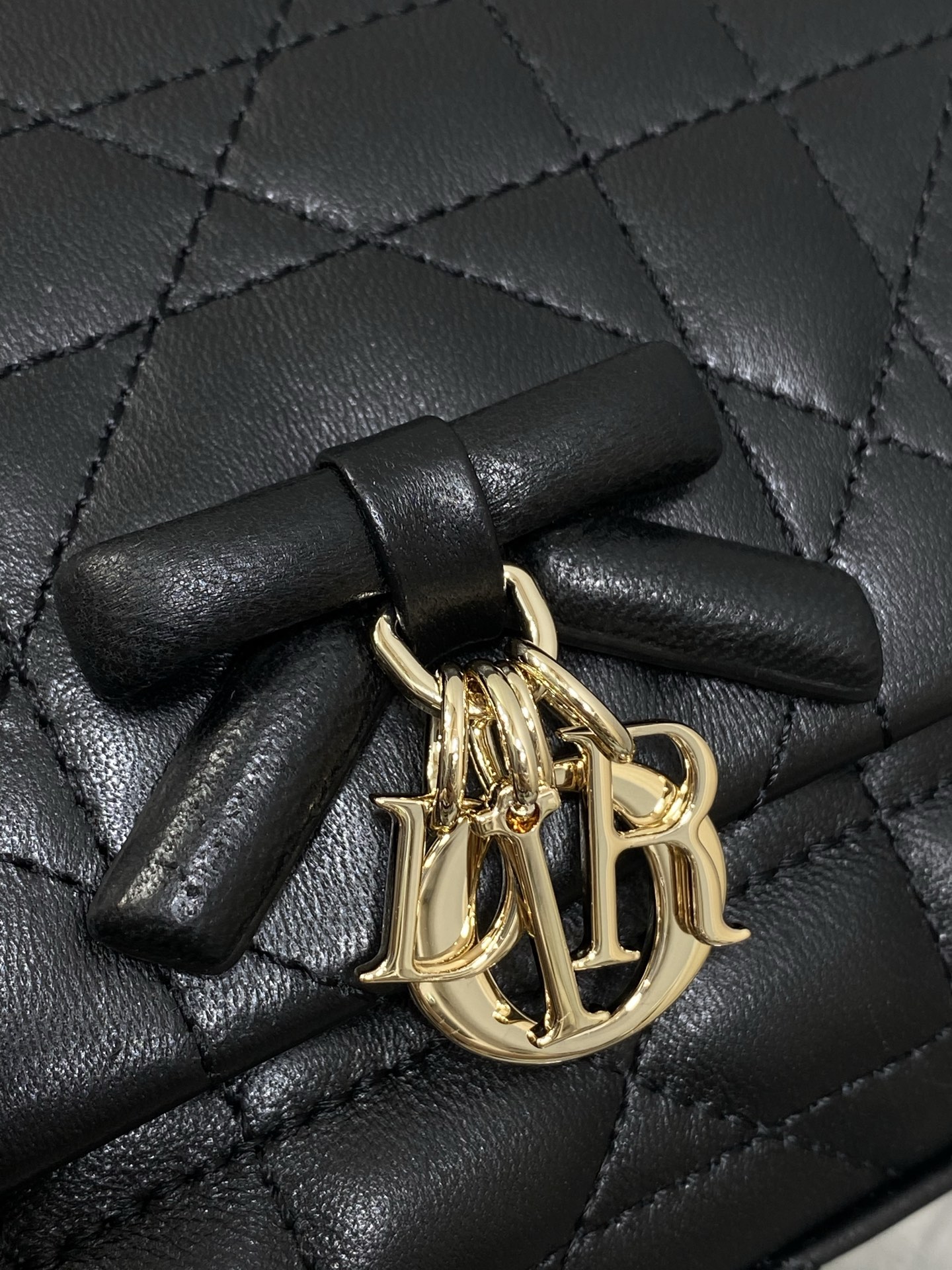 Diro Mini Bag with Chain Soupir Pink Macrocannage Lambskin-21*11.5*7CM
