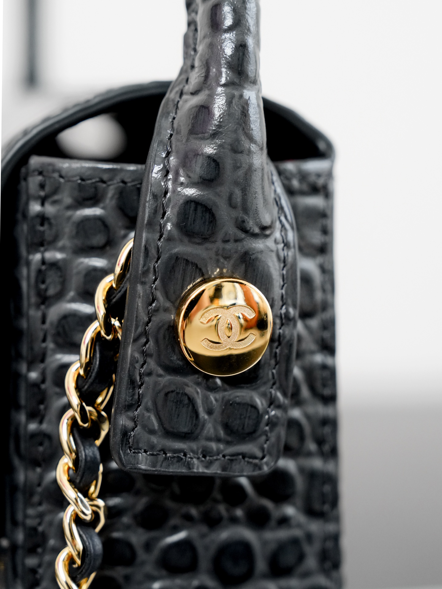 Ch@nel Mini Top Handle "Turn Around" Flap -4.5×19.5×5CM