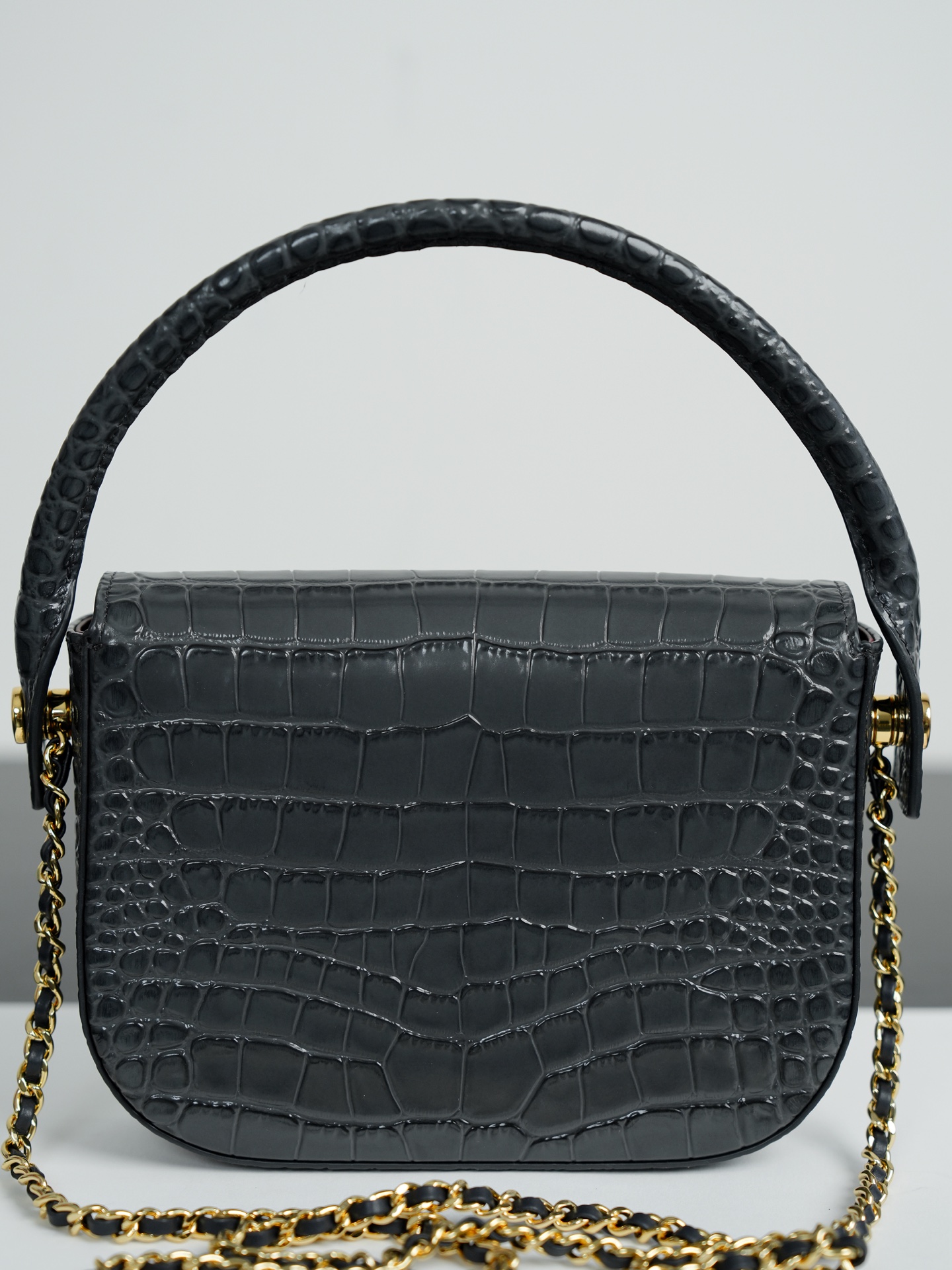 Ch@nel Mini Top Handle "Turn Around" Flap -4.5×19.5×5CM