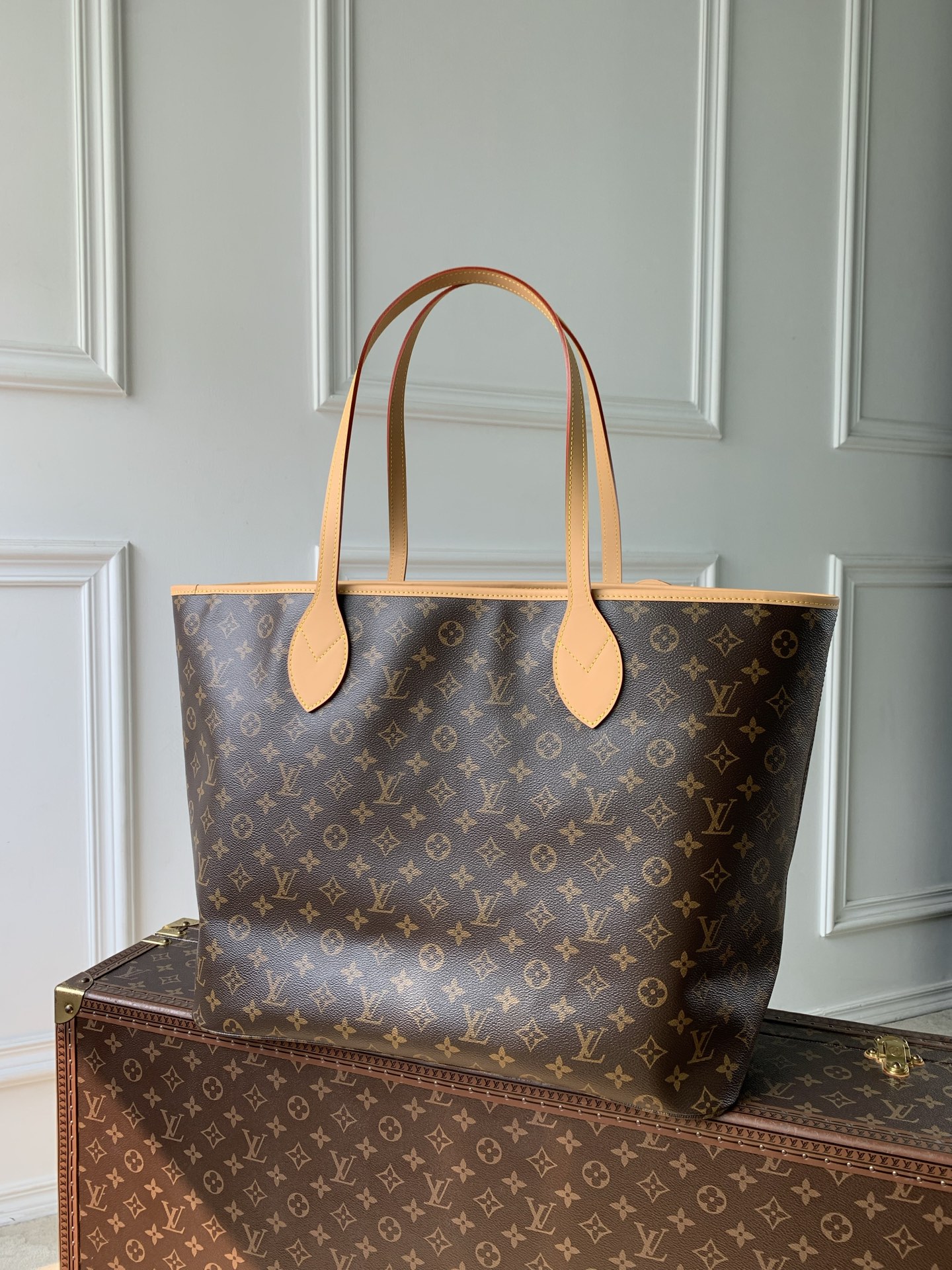 LV Nevereverfull Cargo Monogram Archive-M2A617-38 x 60 x 28CM