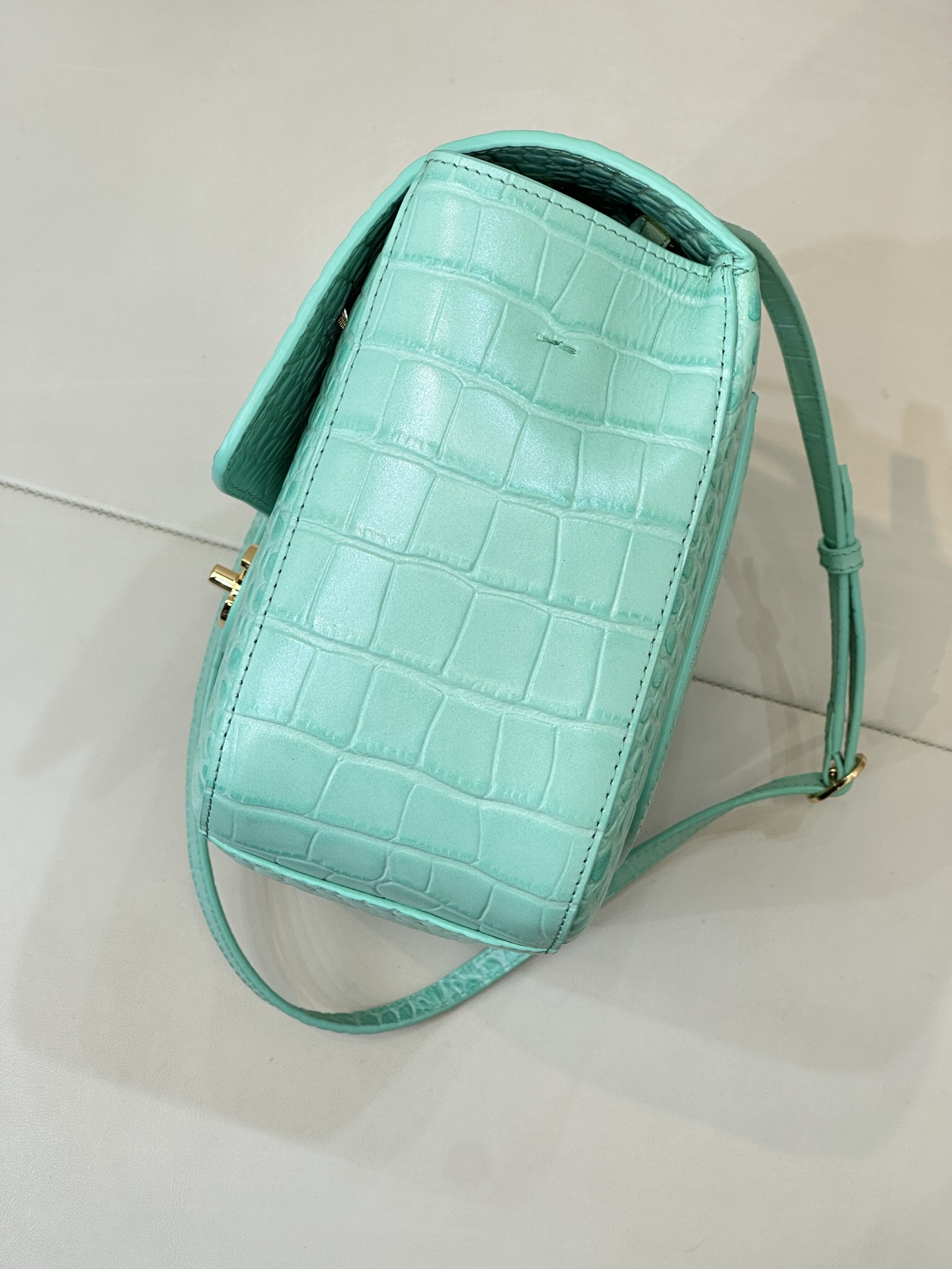 Cha*nel Seafoam Green Flap-32CM