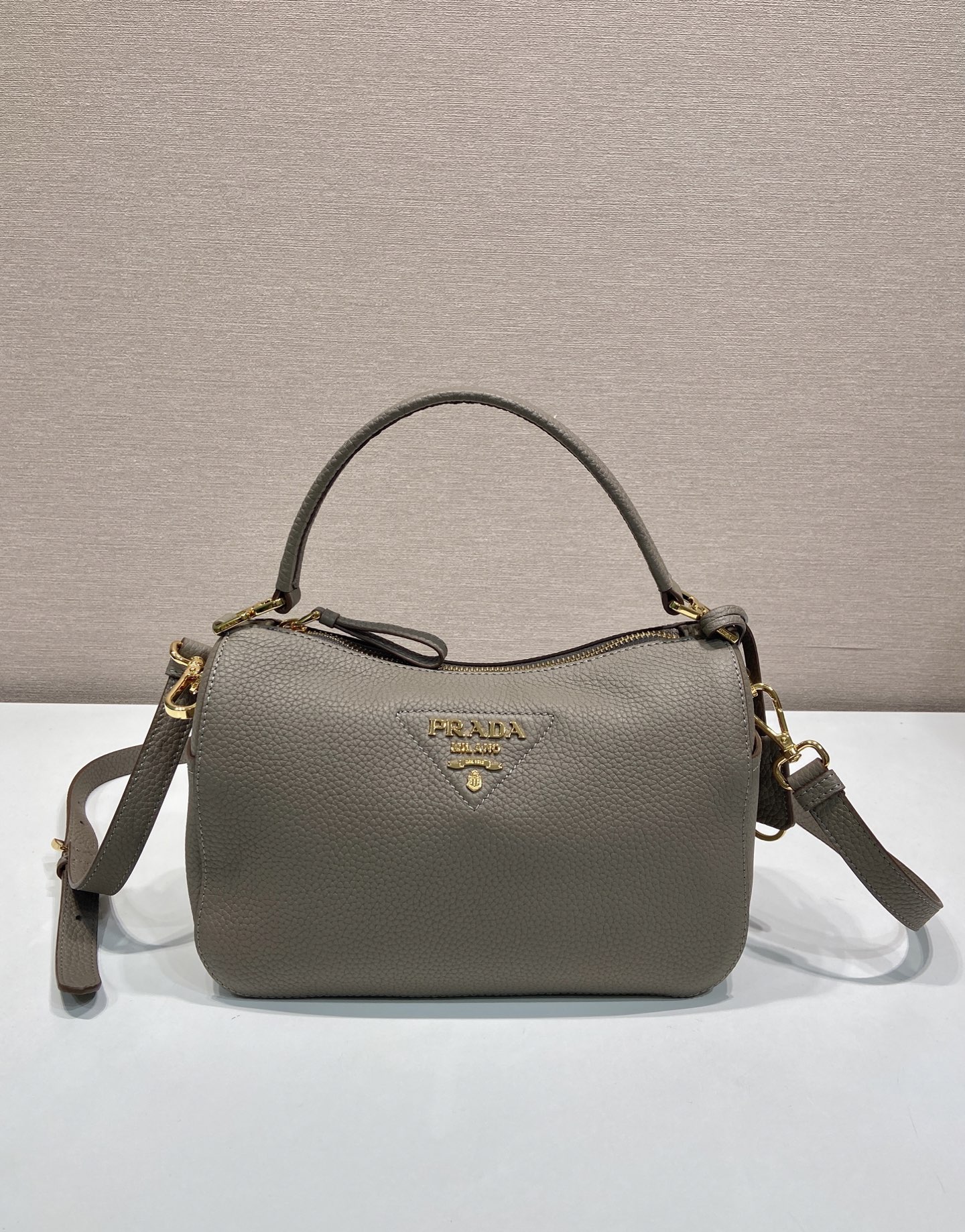 Pra*a Small Leather Bag 1BC277-25*15*11CM