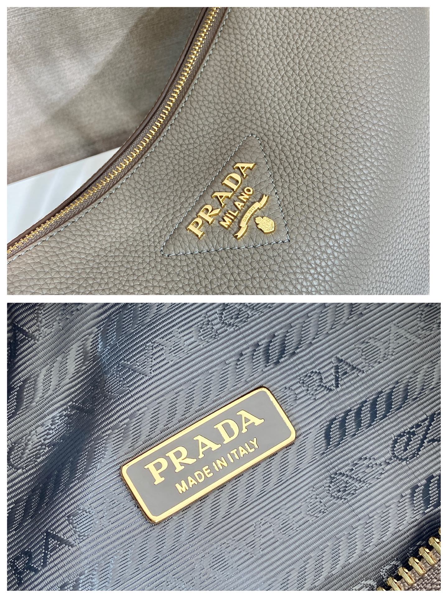 Pra*a Small Leather Bag 1BC277-25*15*11CM