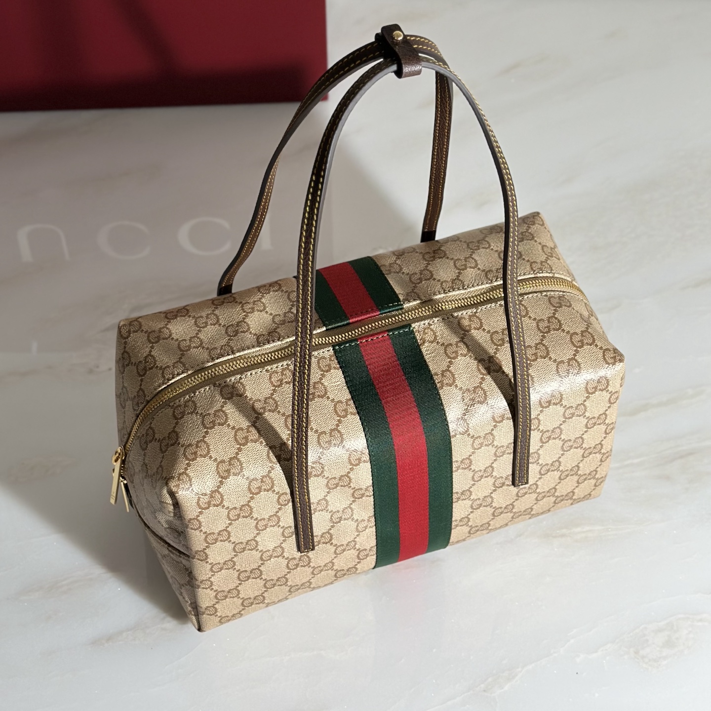 Guc*ci Melrose Medium Boston Bag-29*14*15CM