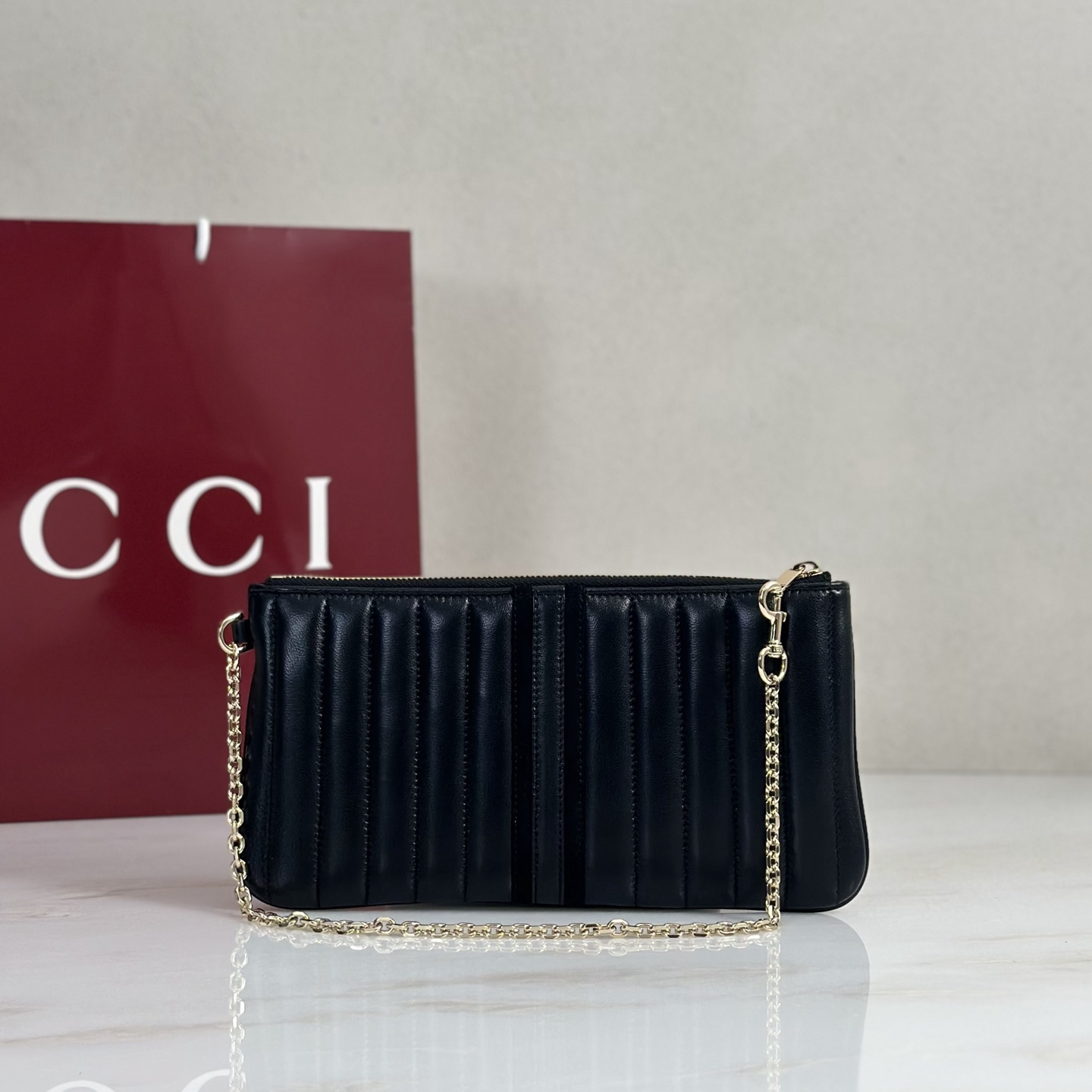Gv*c* GG Marmont Pouch With Strap-26*13*1.5CM