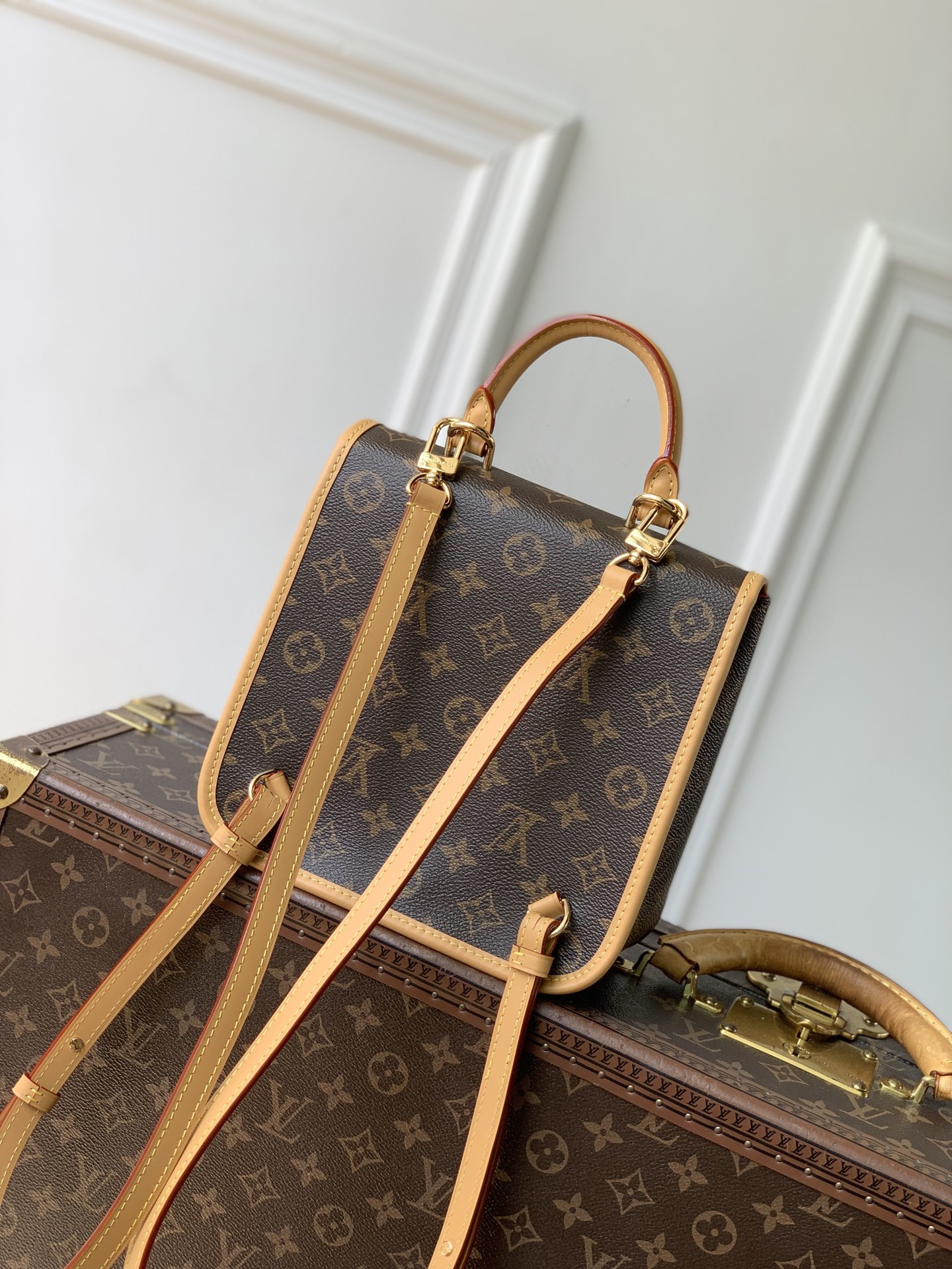 Lou*is Vvtt0n Diane Backpack PM Monogram - Handbags-21 x 21.5 x 9CM