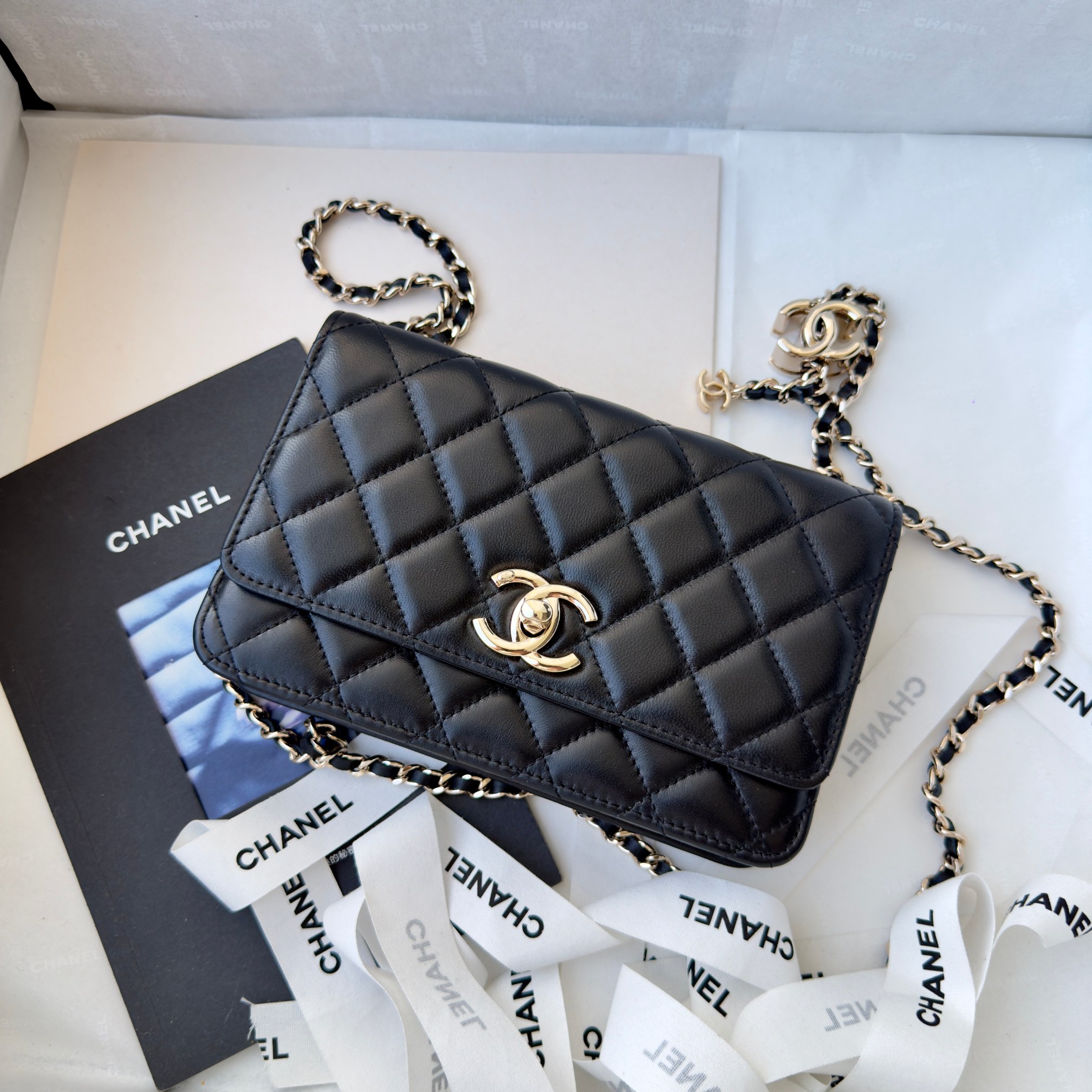 Ch@nel CC Wallet on Chain (WOC) Bag-19*12*3.5CM
