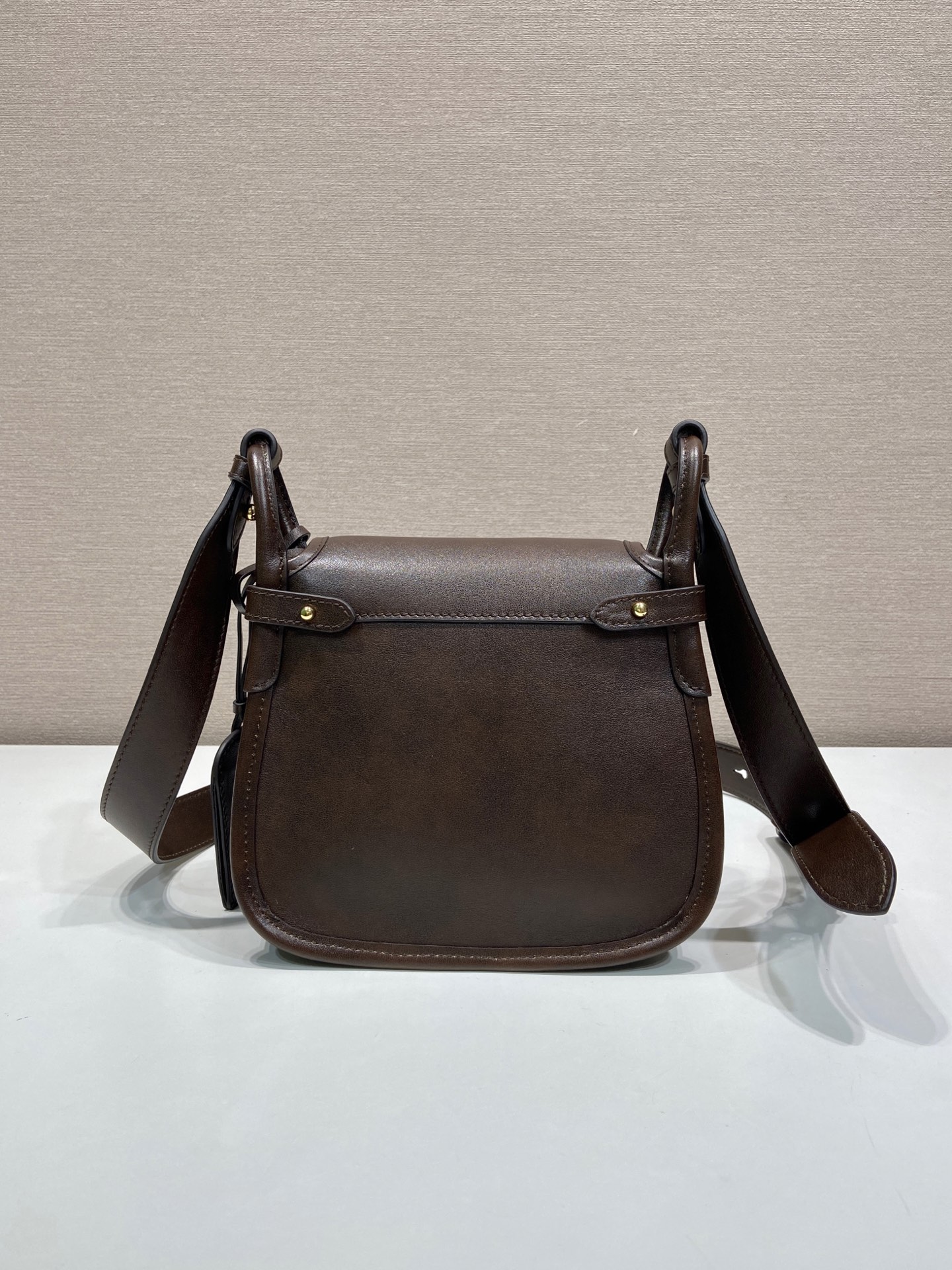 Pra*a Corsaire Aged Shoulder Bag-19.5*16.5*6CM