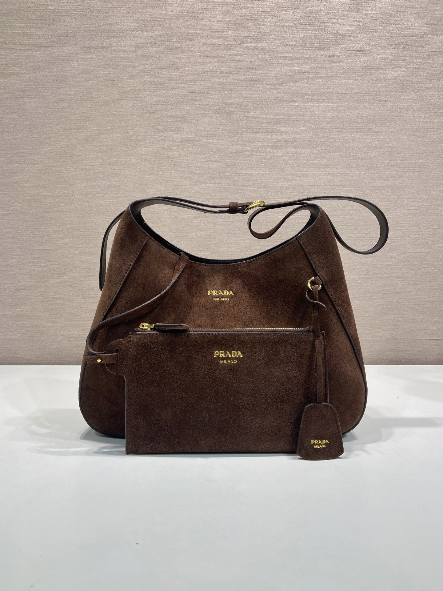 Pra*a Cleo Handbags-1BC300-33*22*8CM