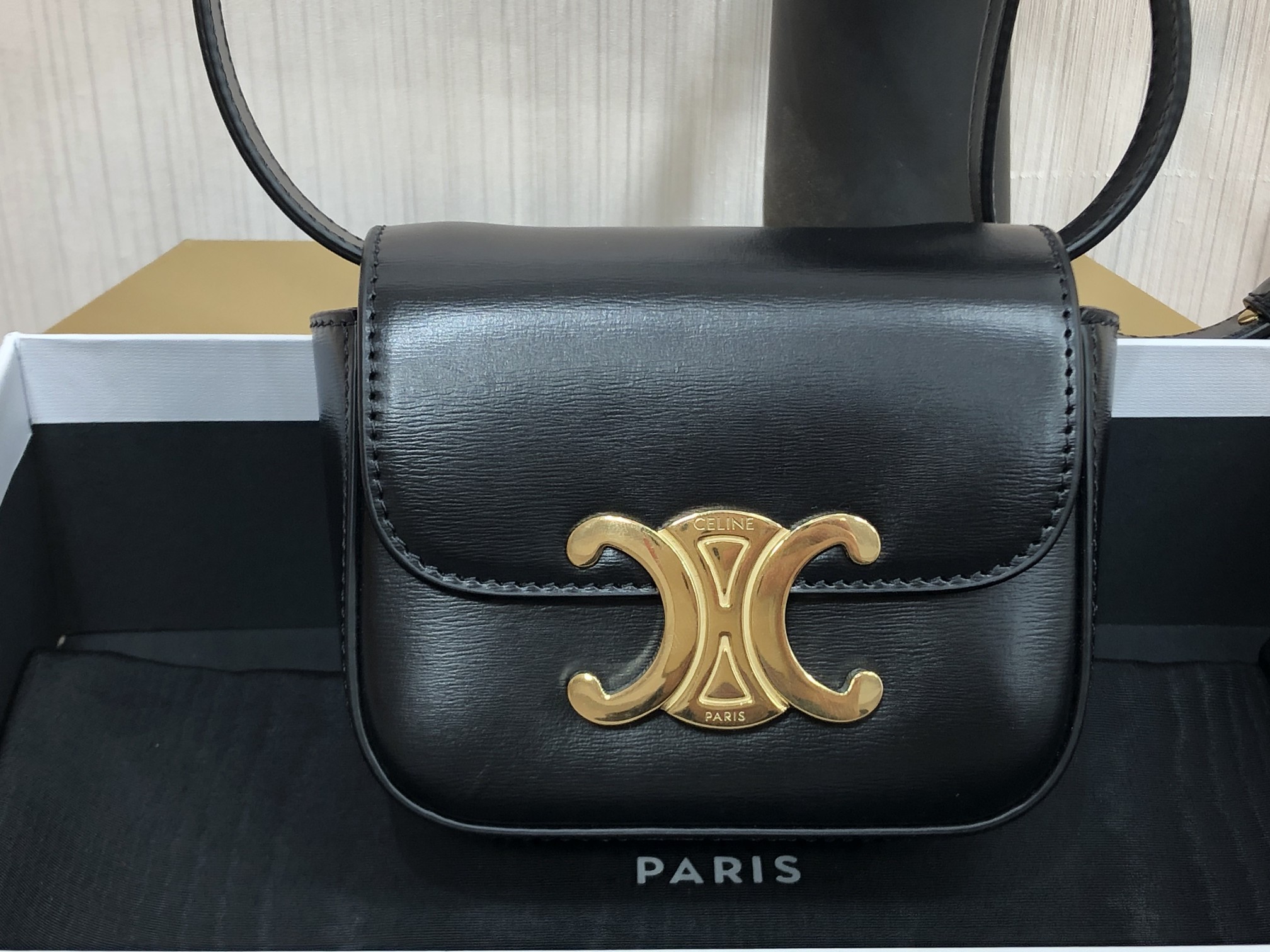 Ce**e triomphe shoulder bag-11*8*4cm