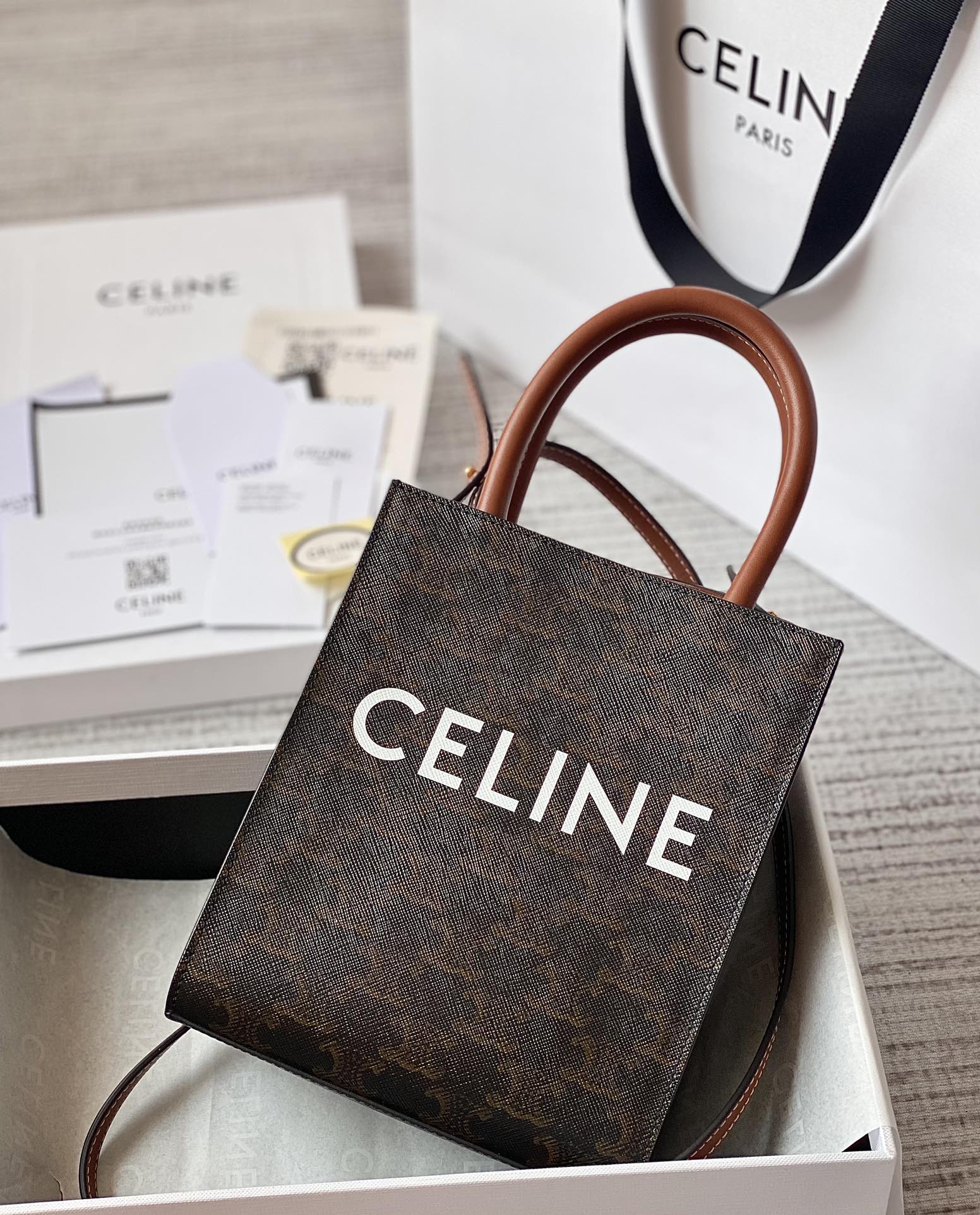 Celin Triomphe Tote-17*21*4CM