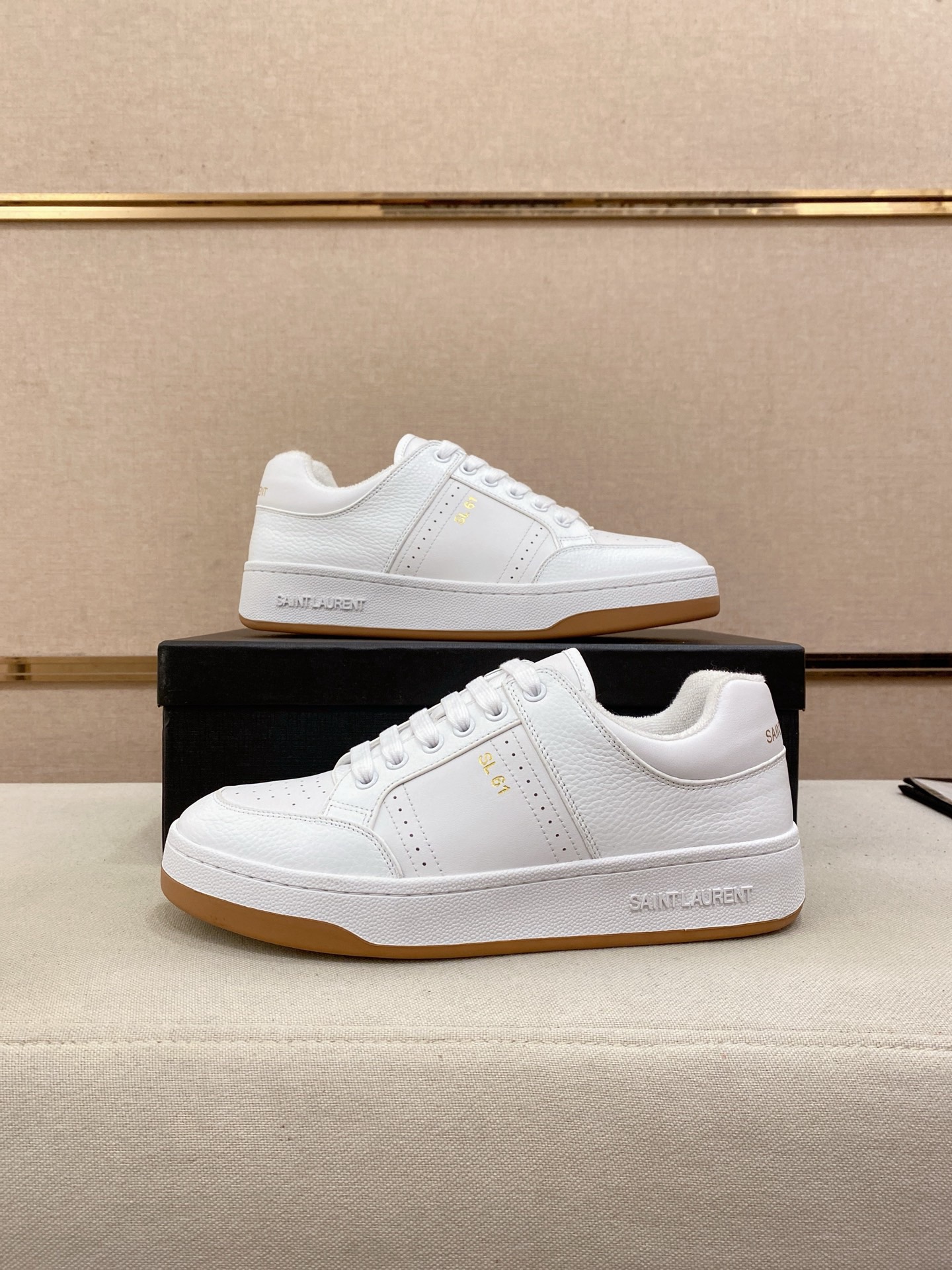 Sa1nt Lau*nt SL/61 leather Low-Top Sneakers