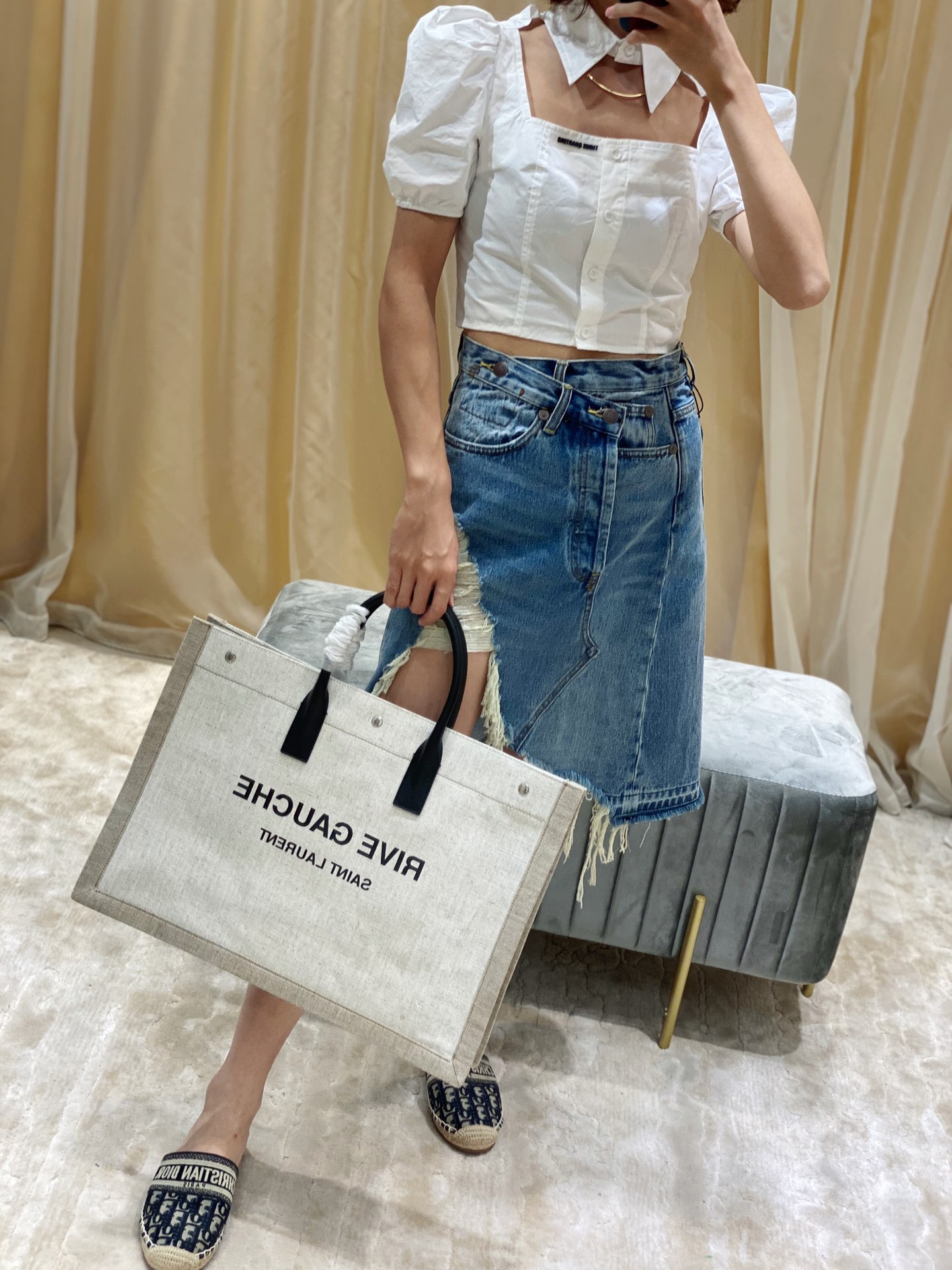 Y*L rive gauche tote bag-48*36*16cm