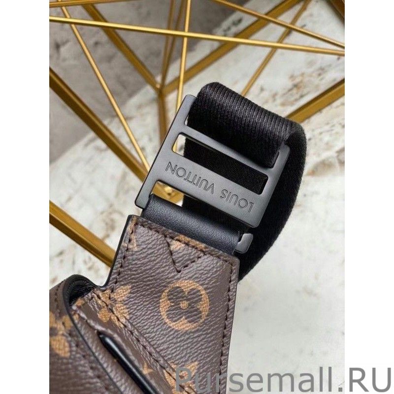 S Lock Sling Bag Monogram Macassar M45807