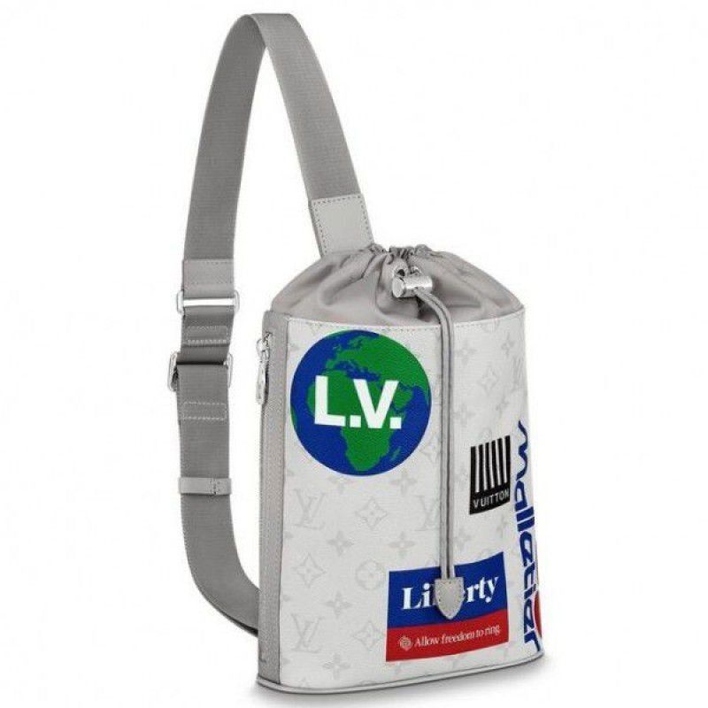 Chalk Sling Bag Monogram M44629 White