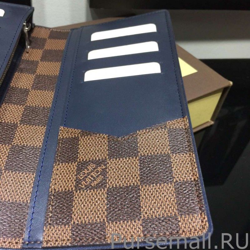 Brazza Wallet Damier Ebene Canvas N63168