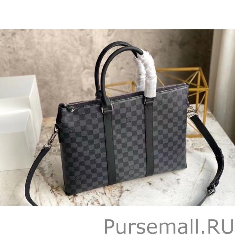 Anton Briefcase Damier Graphite N40024