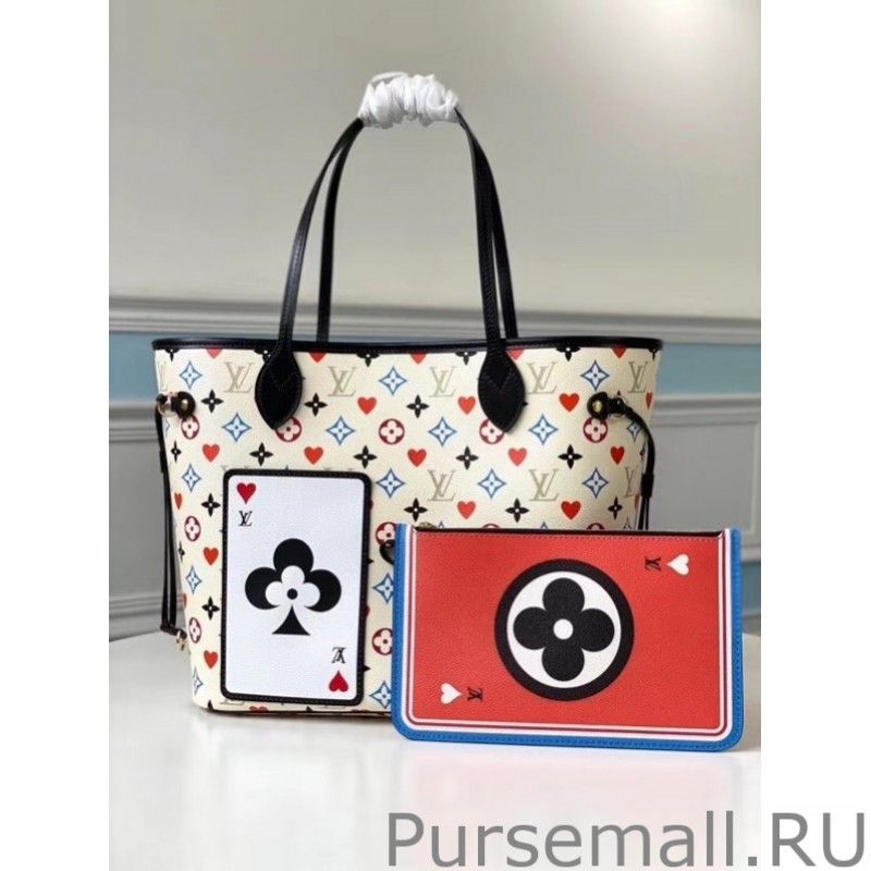 Game On Neverfull MM White Bag M57462