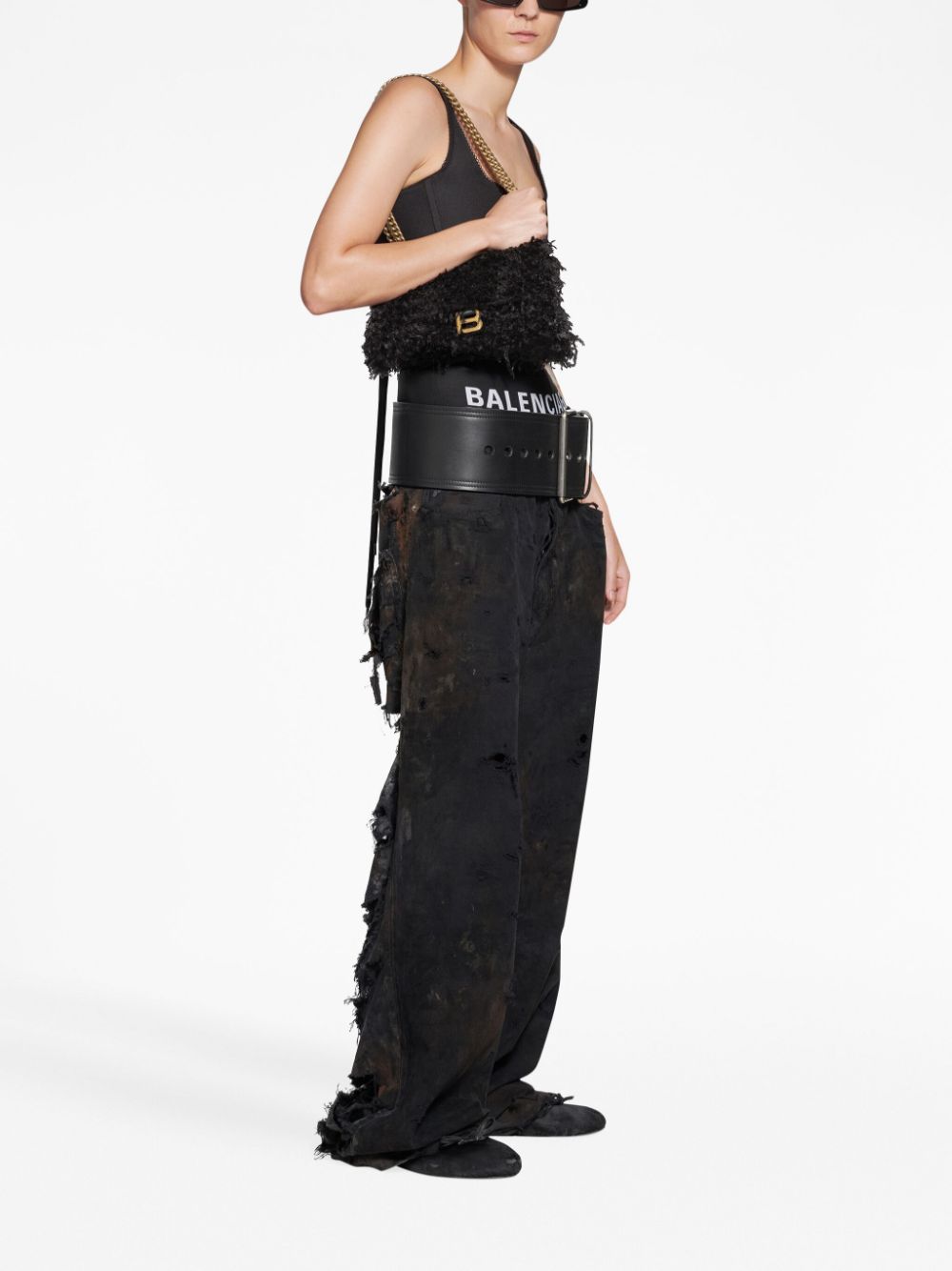 Ba*len*cia*ga small crush shoulder bag