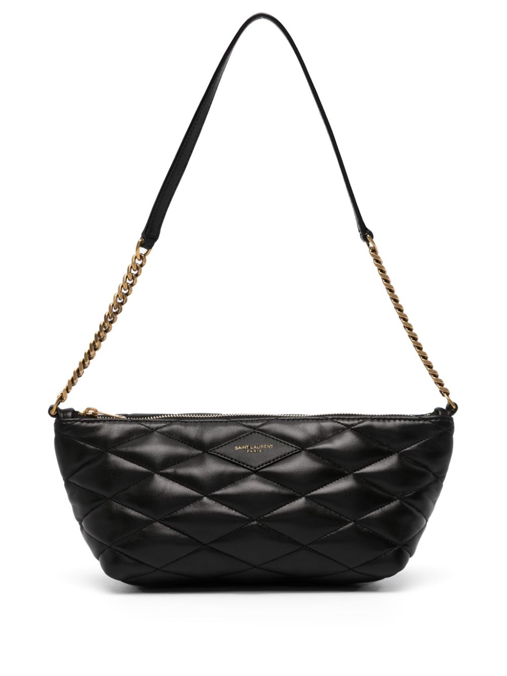 saint laurent Di*m*nd-quilted leather mini bag
