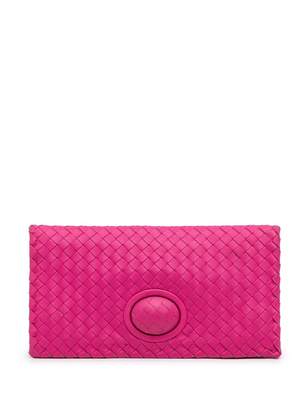 Bo*te*ga ve*ne*ta   2012 intrecciato flap clutch bag